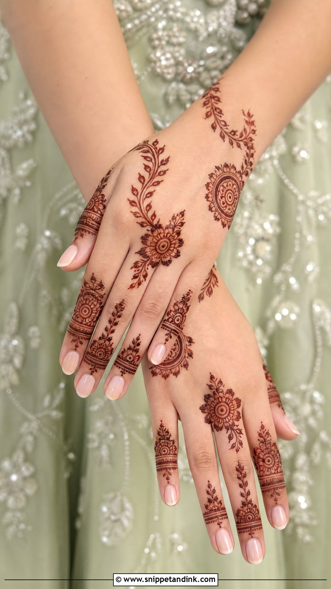 Mint Green Mehendi Lehenga - Snippet and Ink - 25 Green Mehendi Outfits for Bride