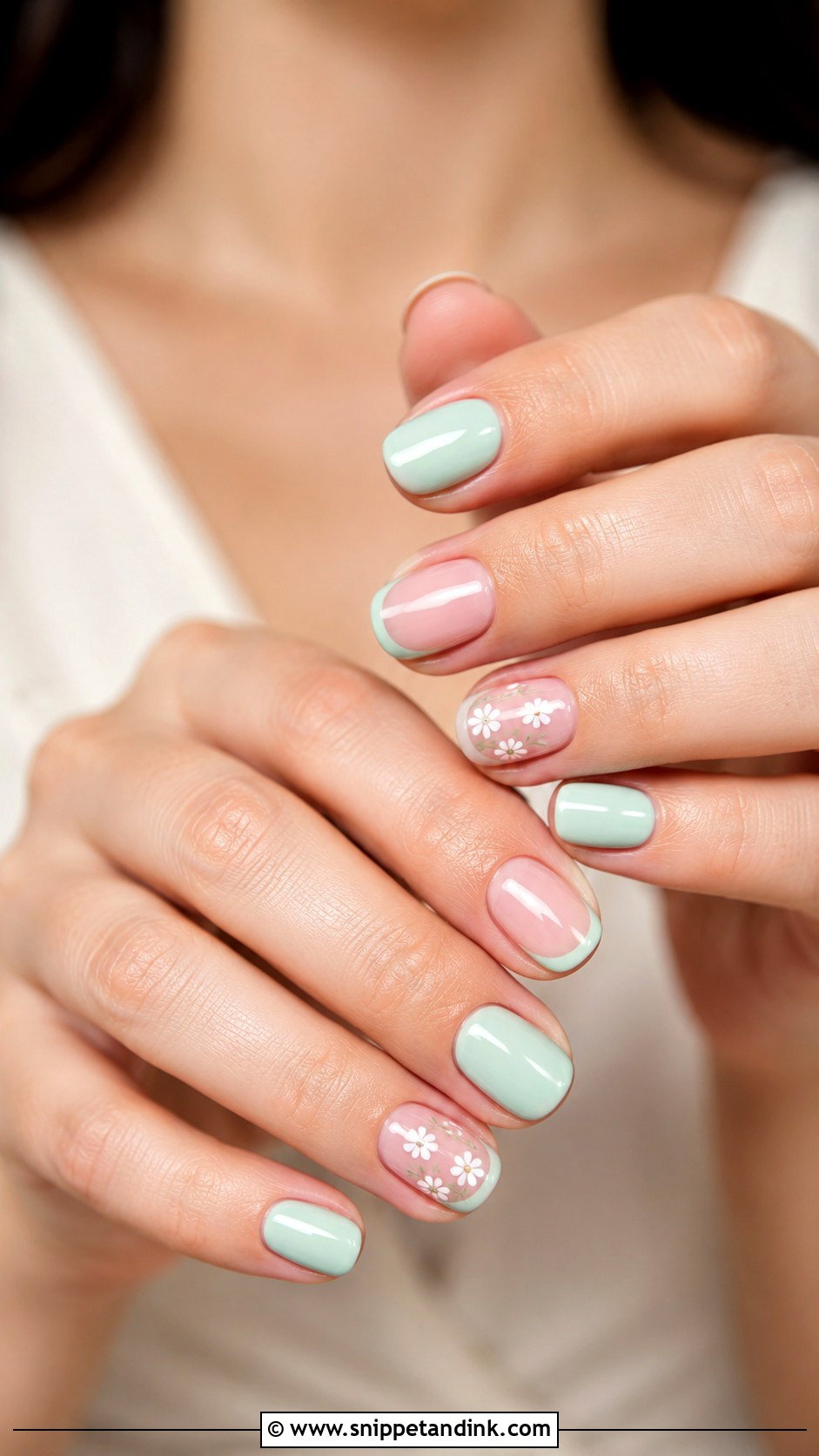 Mint Green Wedding Nails - Snippet and Ink - 20 Green Wedding Nails for Bride