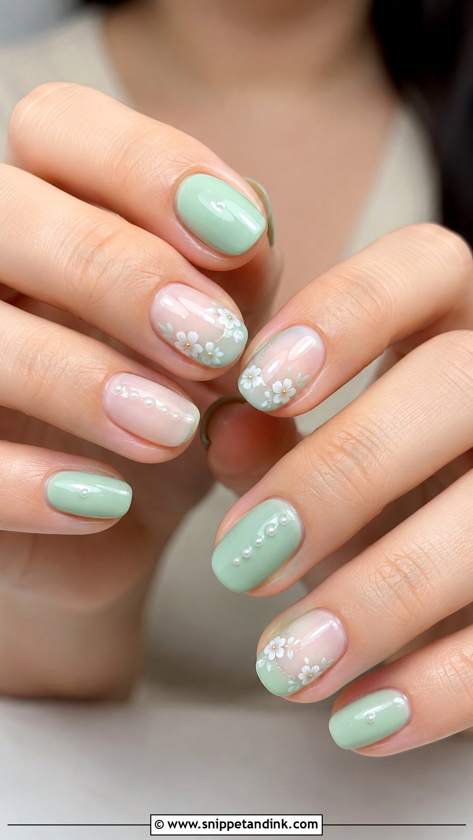 Mint Green Wedding Nails - Snippet and Ink - 20 Green Nails for Wedding