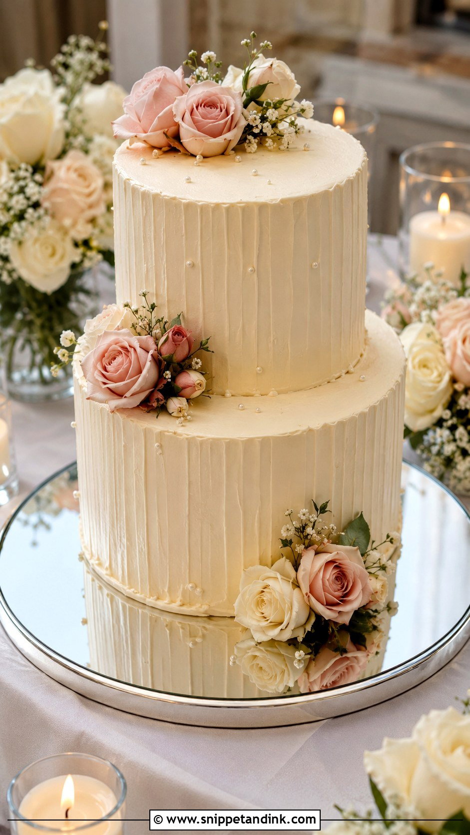 Mirror Wedding Cake Plate - Snippet and Ink - 20 Wedding Cake Plate Ideas