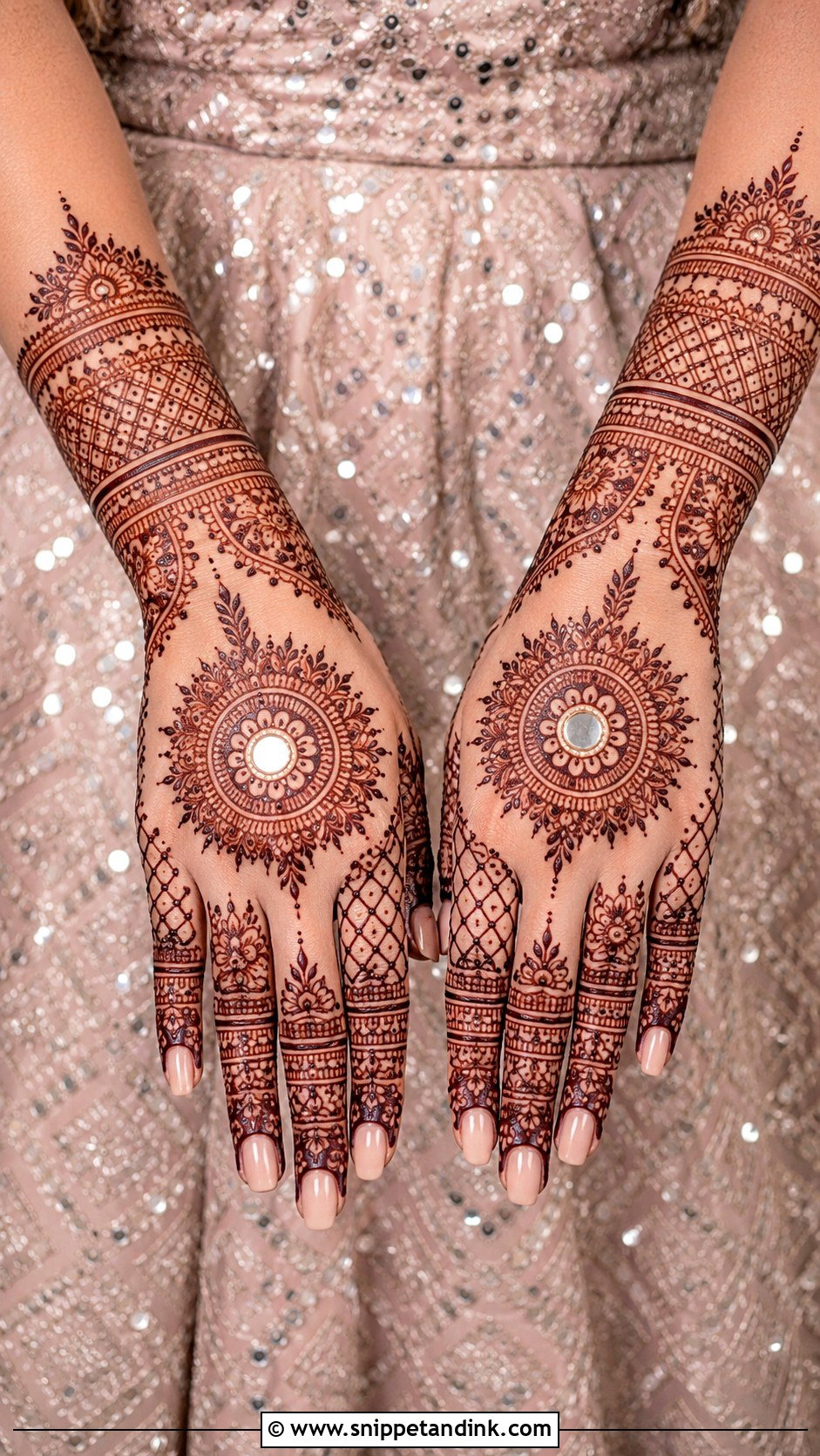 Mirror Work Lehenga For Mehandi Bride - Snippet and Ink - 30 Mehandi Outfits Brides