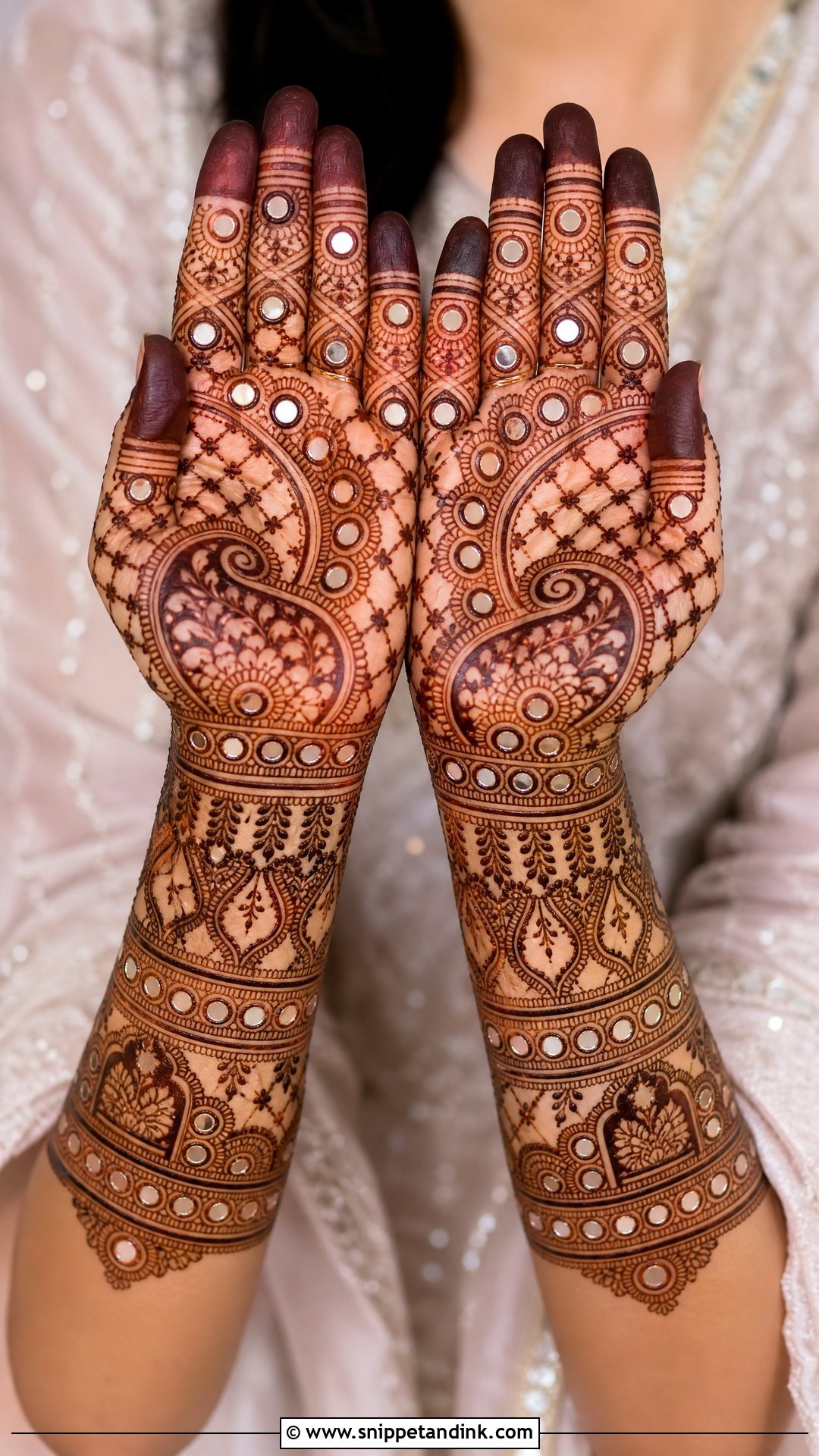 Mirror Work Mehandi Dress - Snippet and Ink - 30 Mehandi Dress Ideas