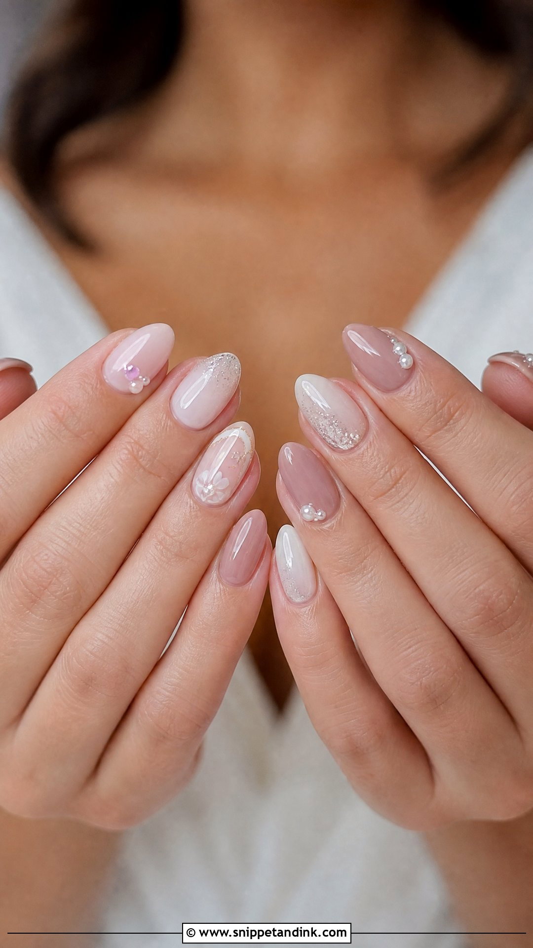 Mismatched Bridesmaid Nails - Snippet and Ink - 35 Bridesmaid Nails