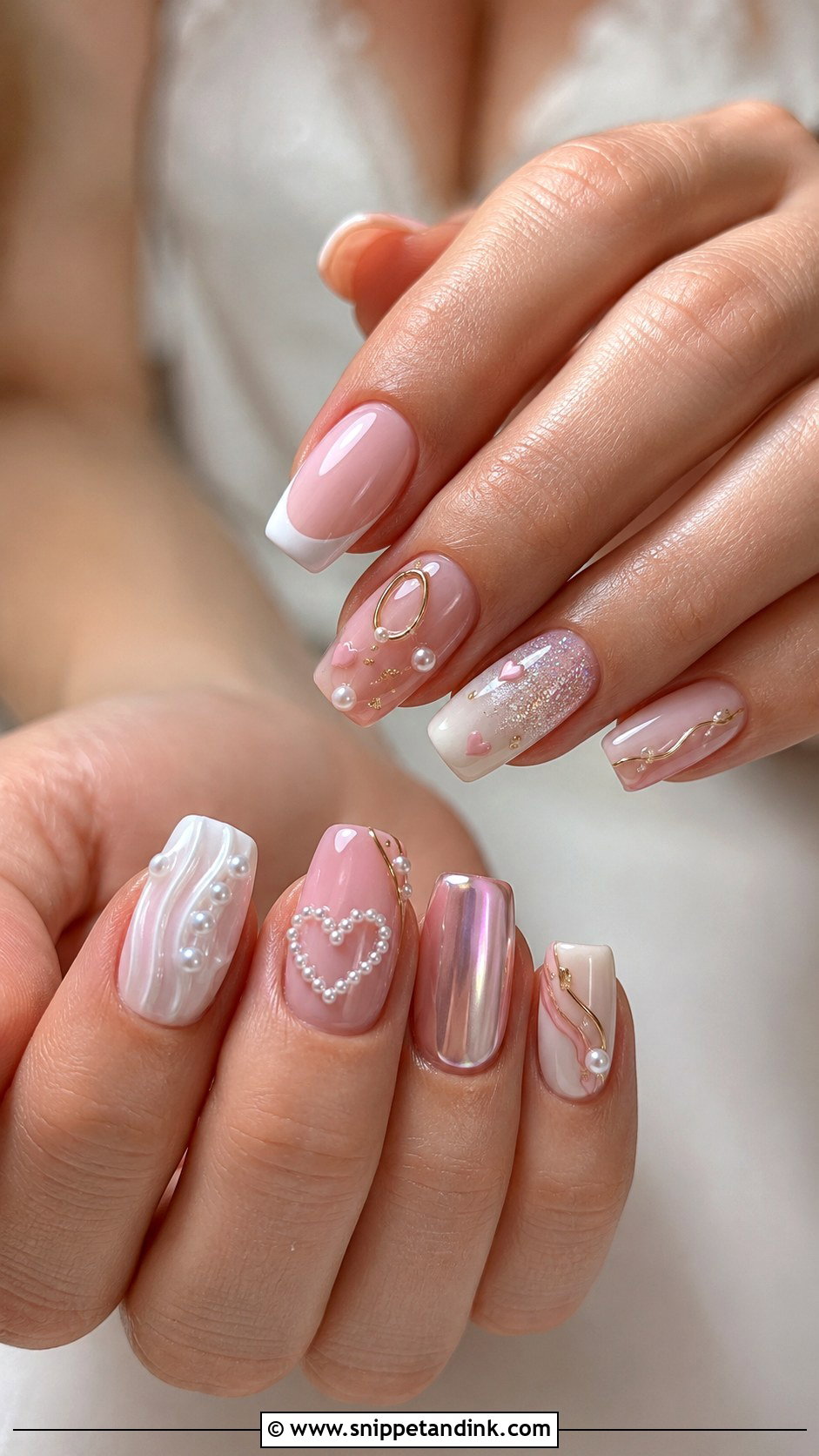 Mismatched Wedding Nails - Snippet and Ink - 20 Funky Wedding Nails