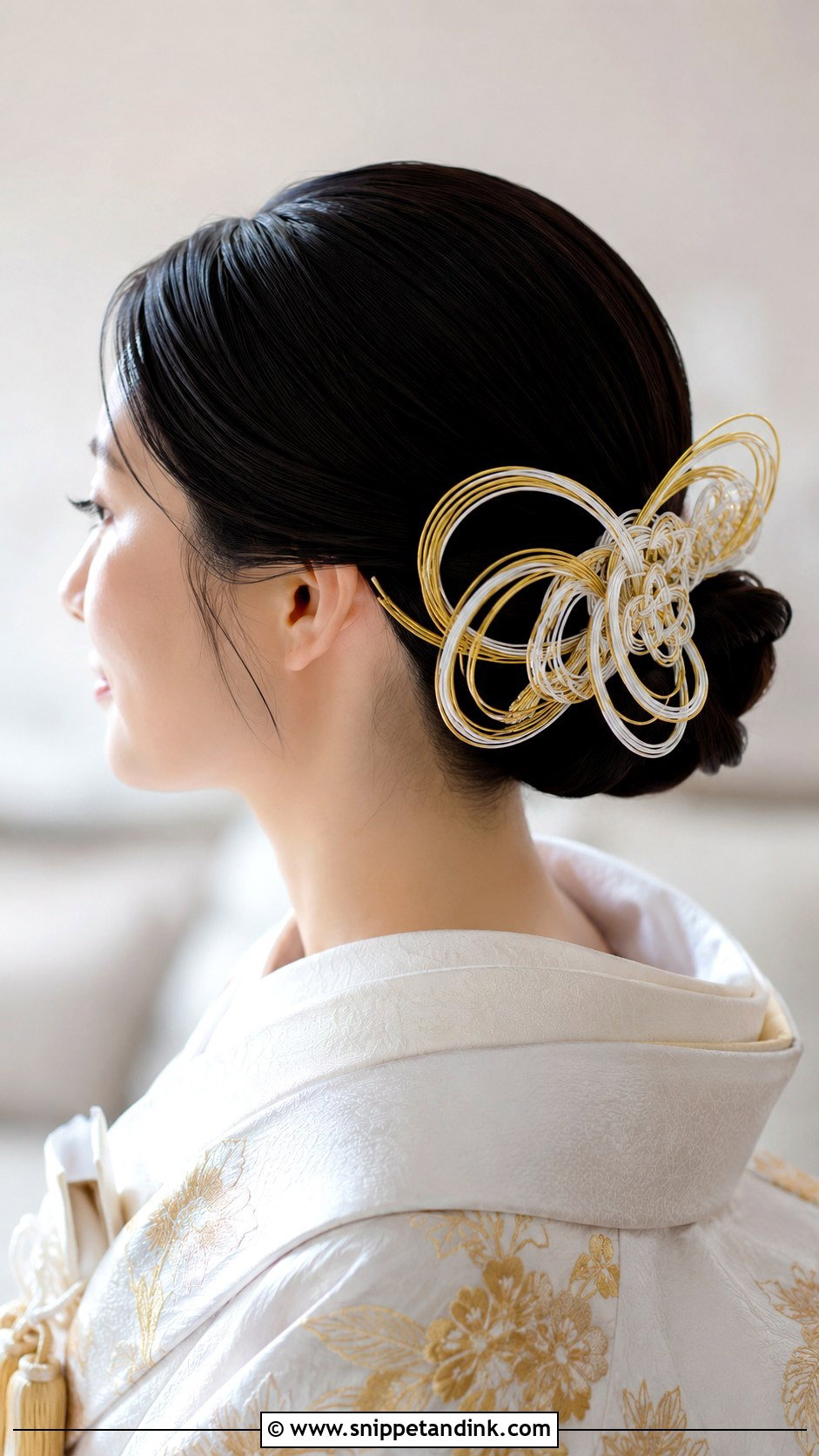 Mizuhiki Wedding Hair - Snippet and Ink - 15 Japanese Wedding Hair Ideas