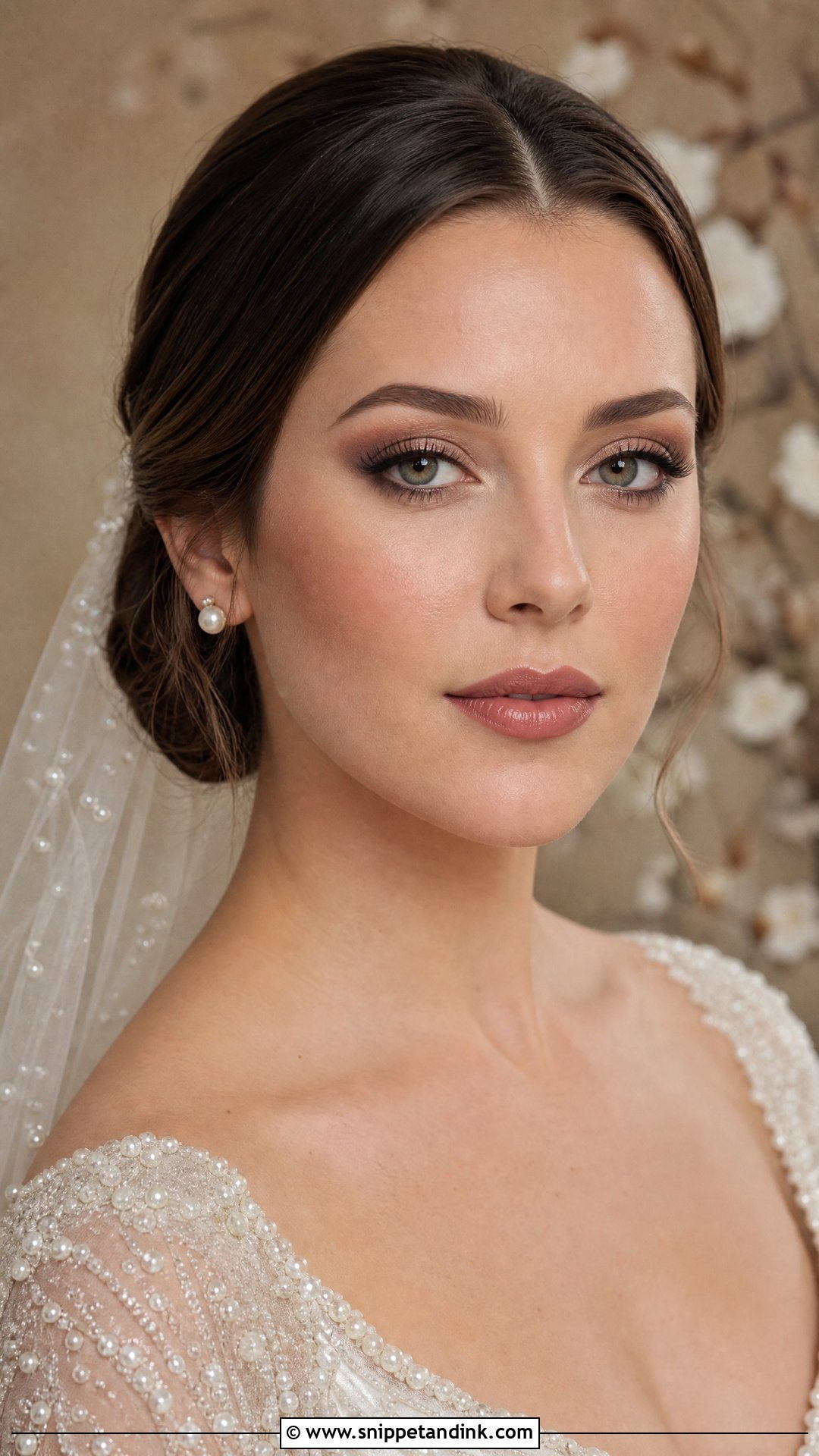 Mocha Brown Bridal Makeup - Snippet and Ink - 20 Brown Bridal Makeup Ideas