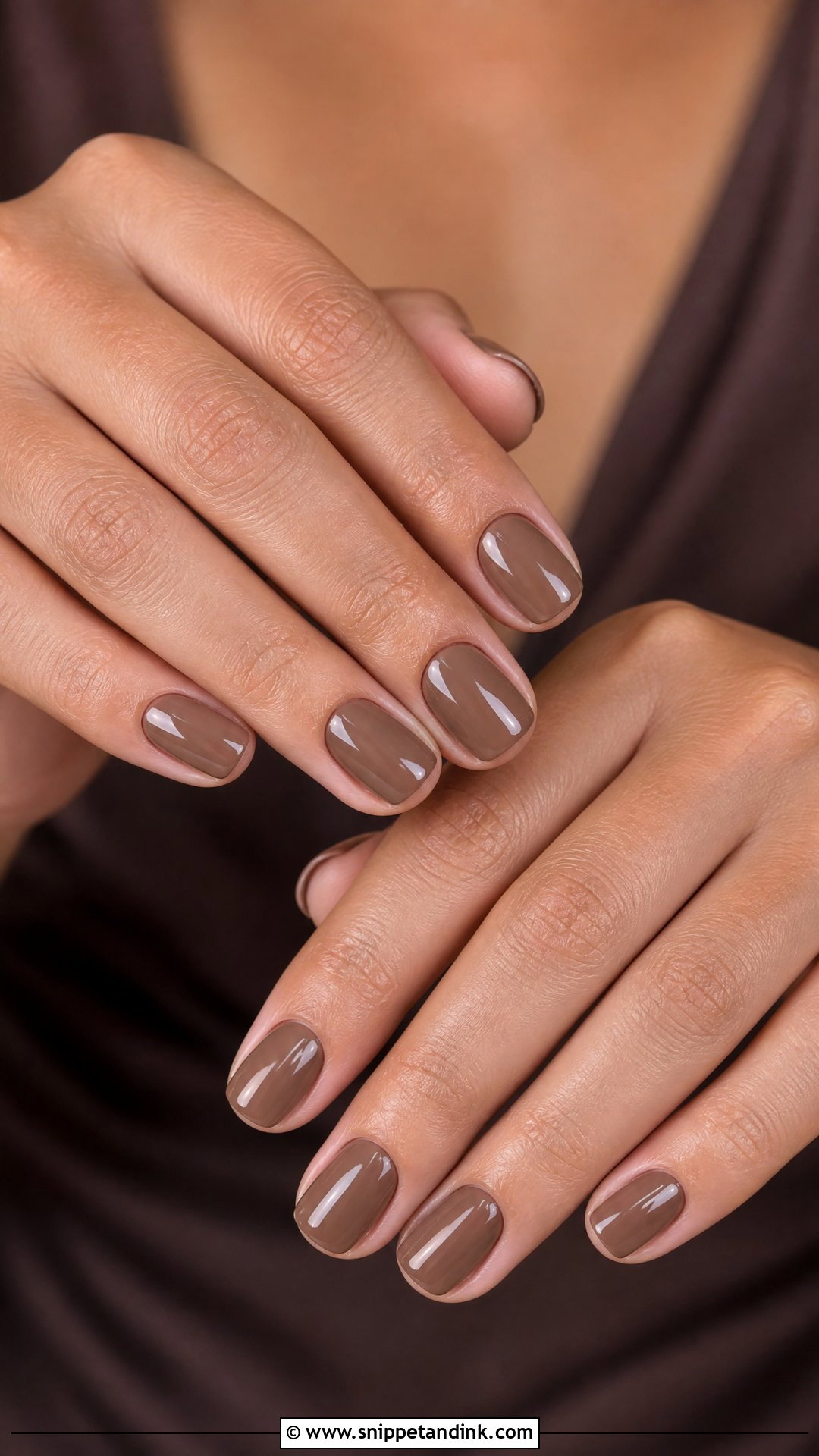Mocha Brown Bridesmaid Nails - Snippet and Ink - 25 Fall Bridesmaid Wedding Nails