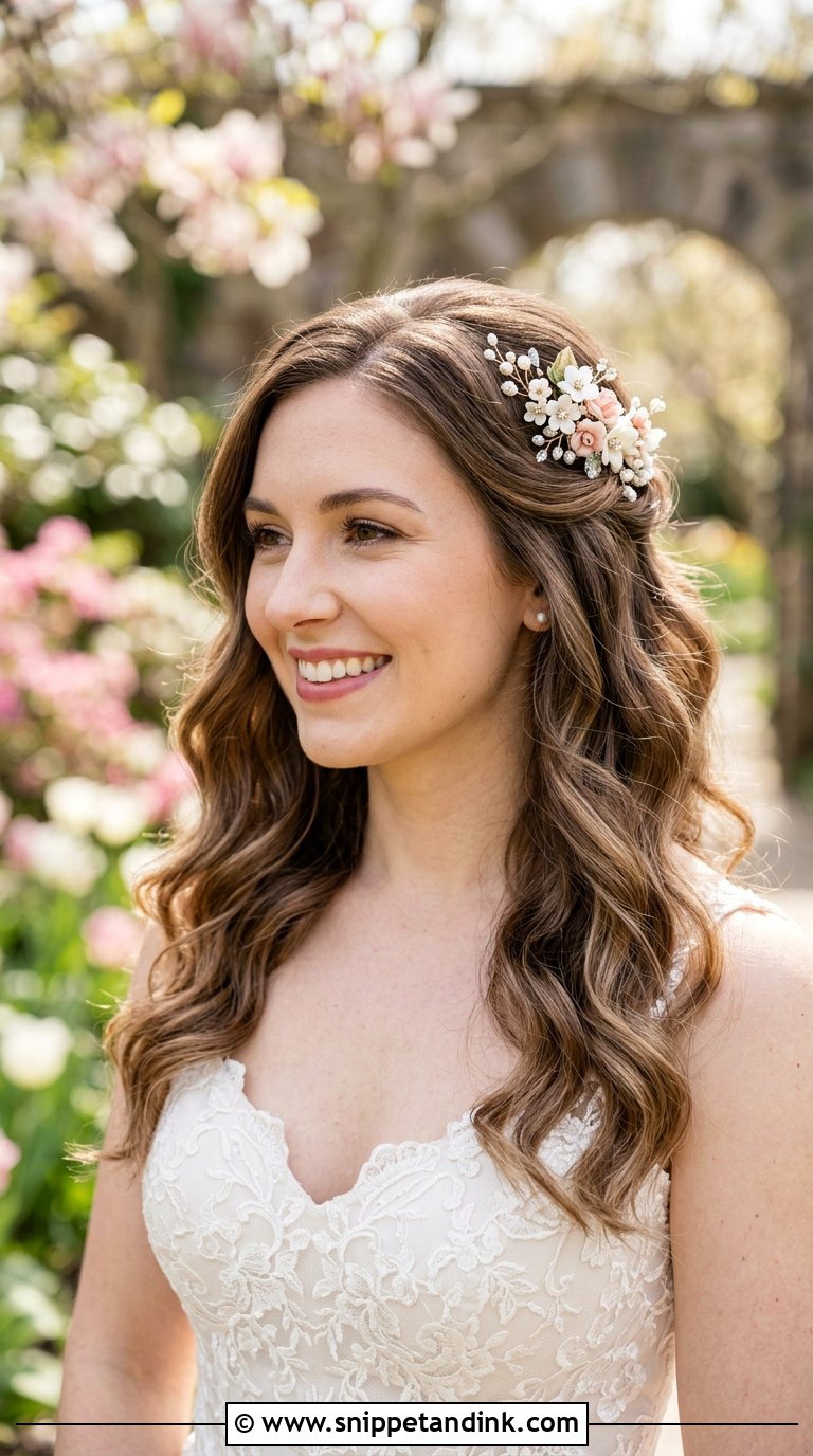 Mocha Mousse Brown Bridal Hair Color - Snippet and Ink - 20 Bridal Hair Color Ideas