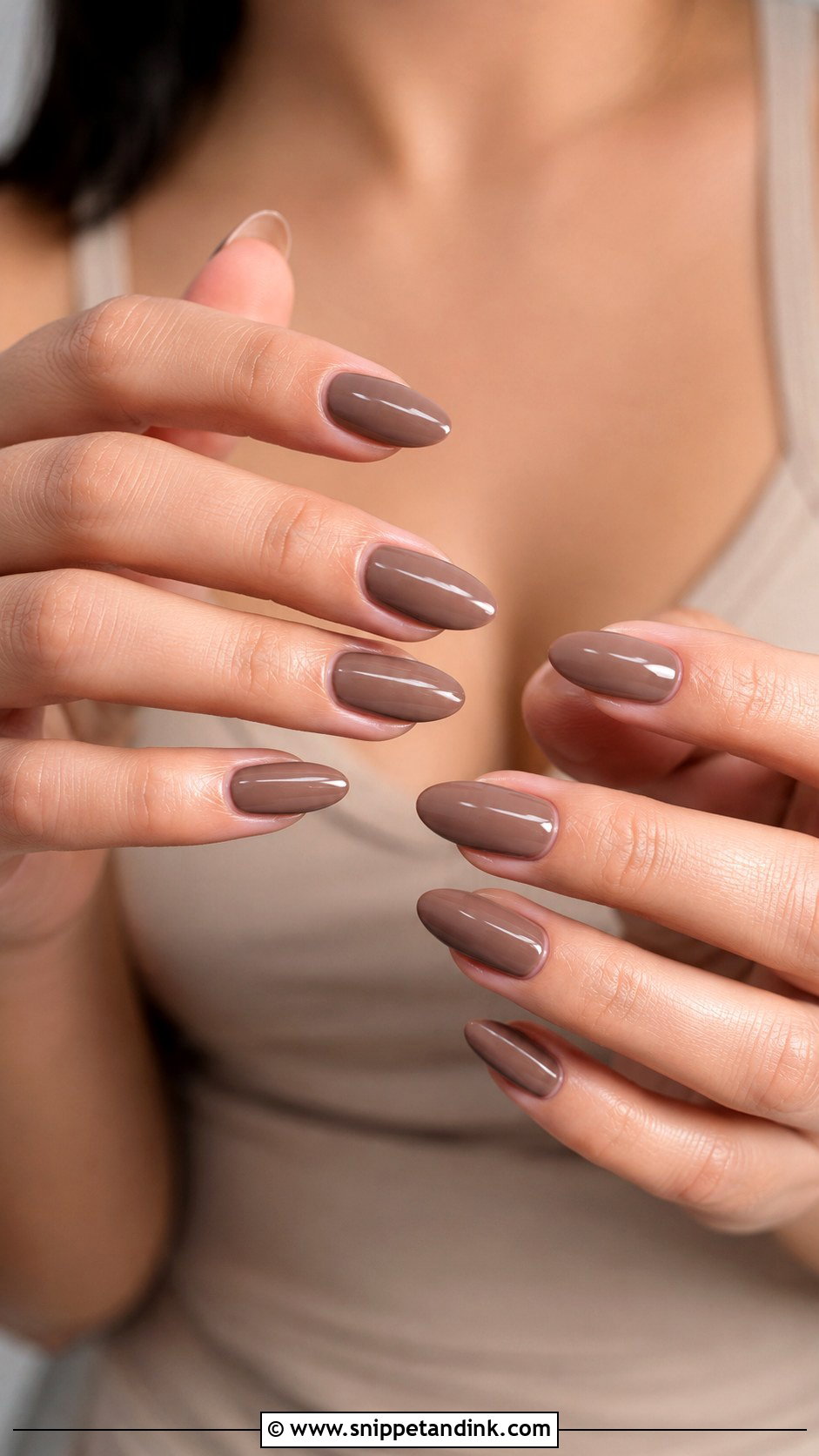 Mocha Nude Bridesmaid Nails - Snippet and Ink - 30 Neutral Bridesmaid Wedding Nails