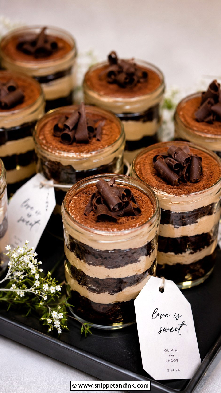 Mocha Wedding Cake Jars - Snippet and Ink - 30 Wedding Cake Jars