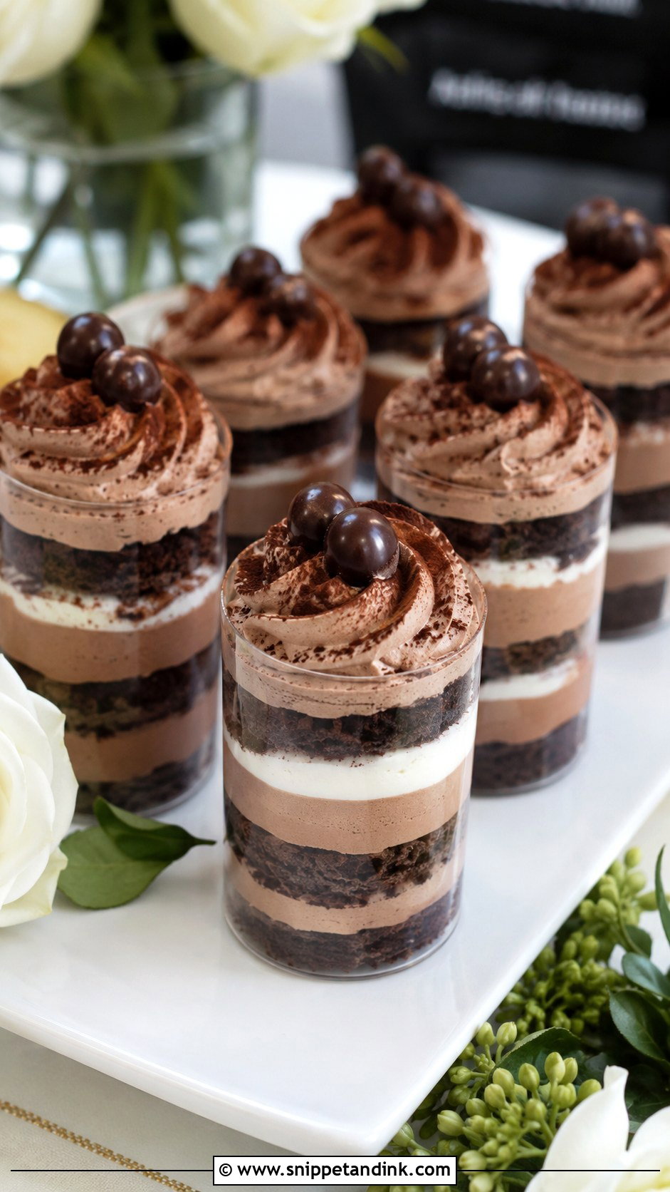 Mocha Wedding Cake Shooters - Snippet and Ink - 20 Wedding Cake Shooters