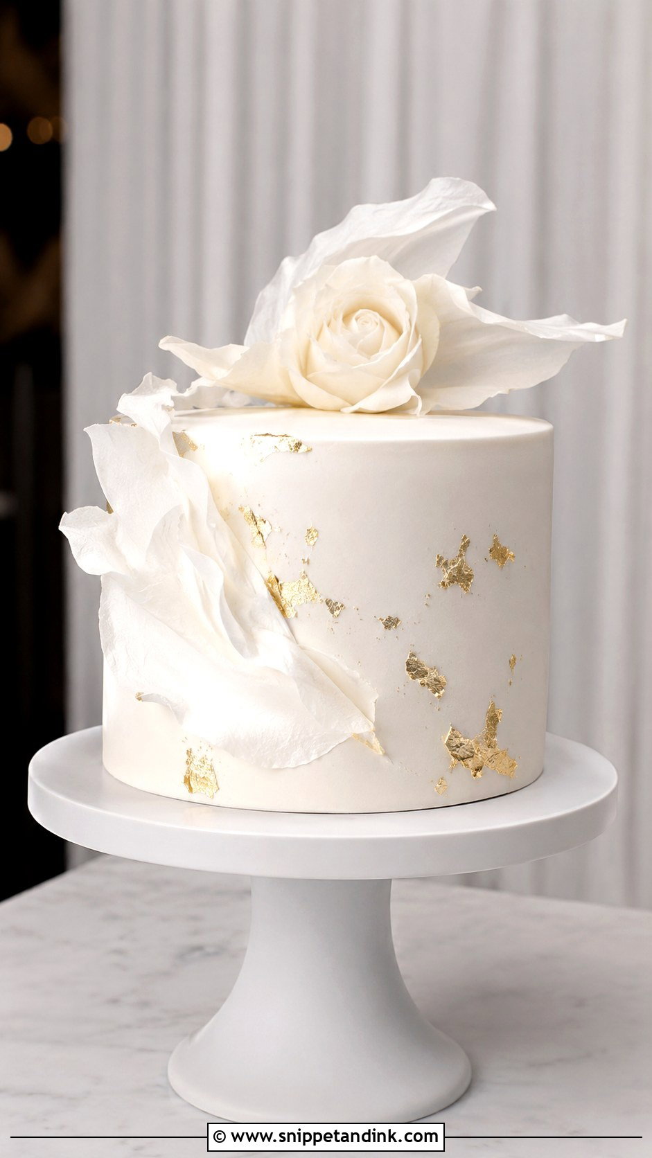 Modern 1 Tier Wedding Cake - Snippet and Ink - 20 1 Tier Wedding Cakes