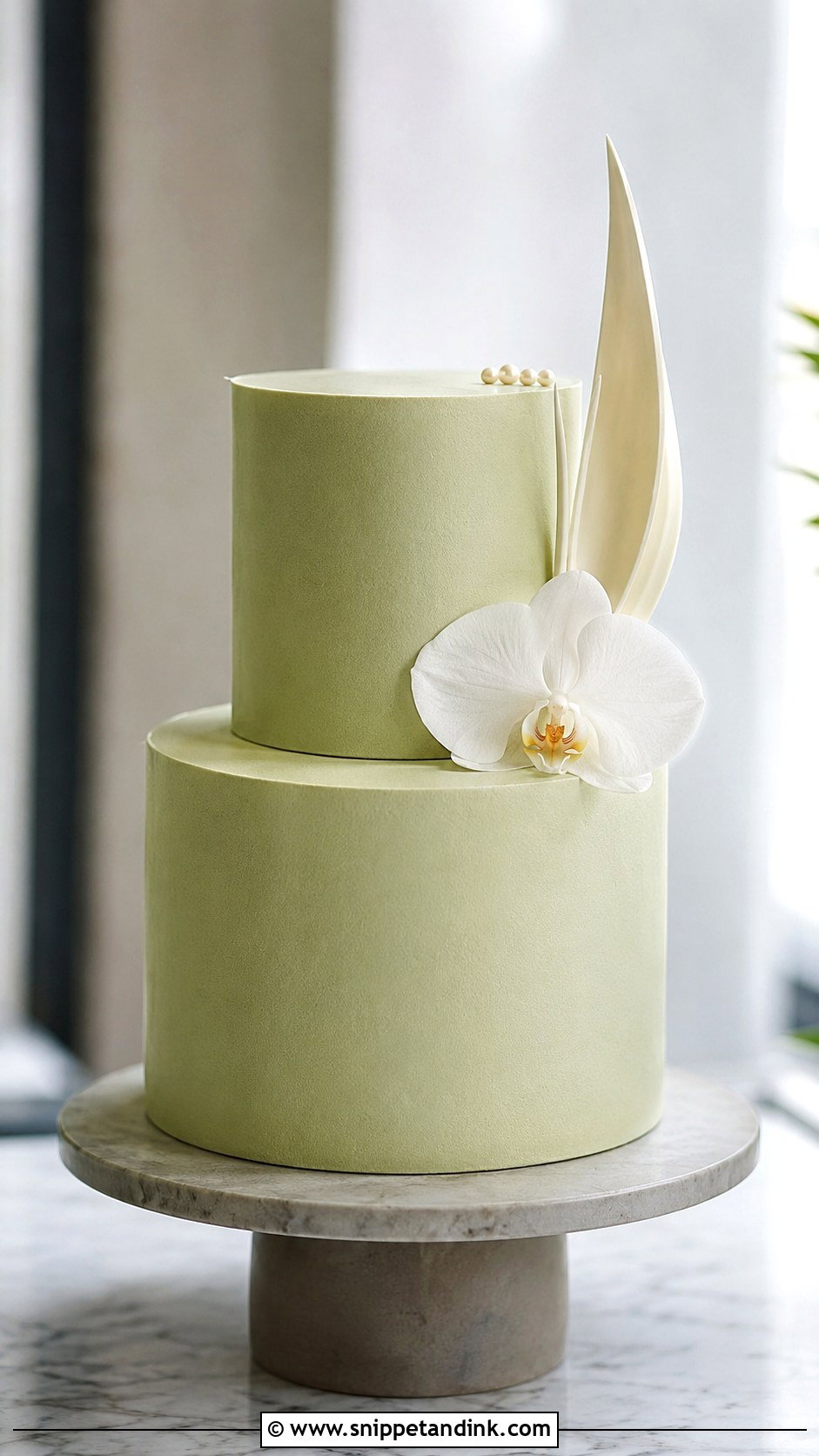 Modern 2 Tier Wedding Cake - Snippet and Ink - 20 2 Tier Wedding Cakes