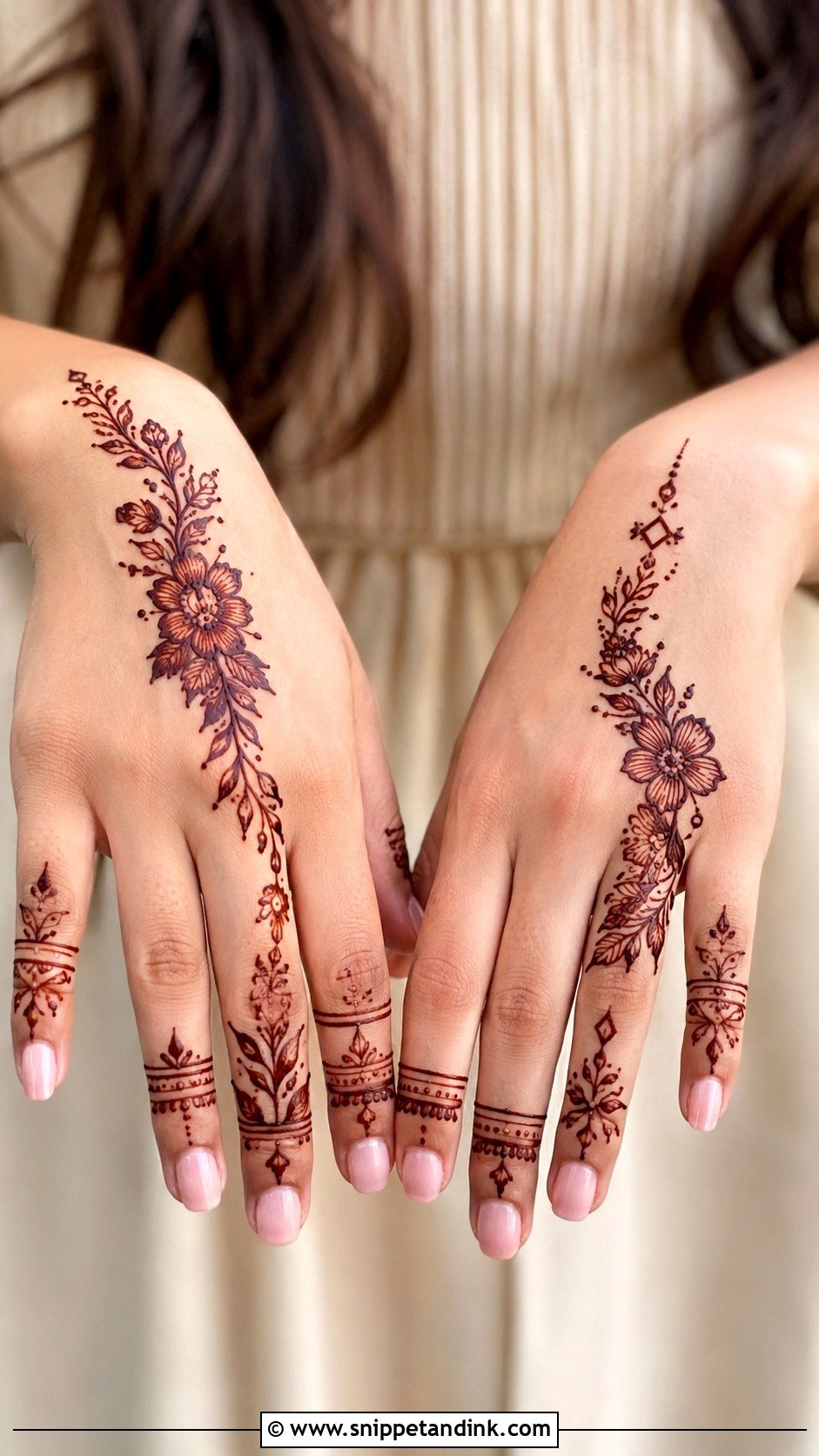 Modern Aesthetic Mehndi Design - Snippet and Ink - 35 Aesthetic Mehndi Designs