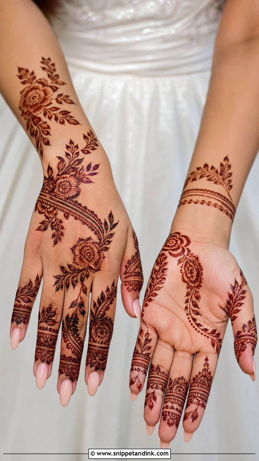 Modern Arabic Bridal Mehndi - Snippet and Ink - 25 Arabic Mehndi Designs Brides