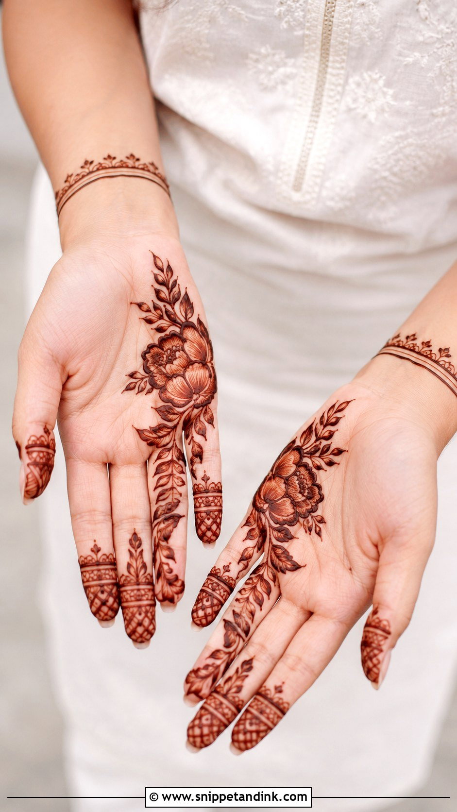 Modern Arabic Front Hand Mehndi Design - Snippet and Ink - 35 Latest Arabic Front Hand Mehndi Designs