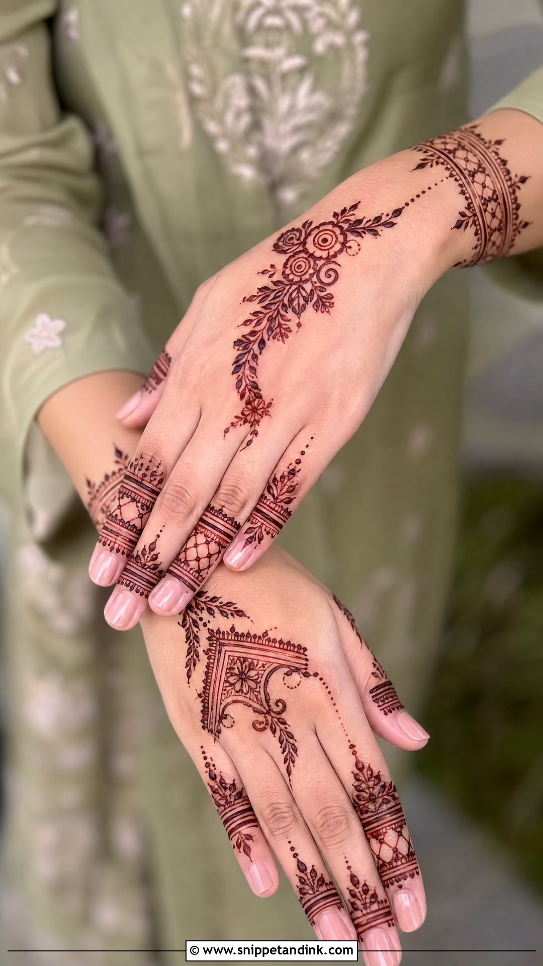 Modern Baat Pakki Mehndi Design - Snippet and Ink - 30 Baat Pakki Mehndi Design Ideas