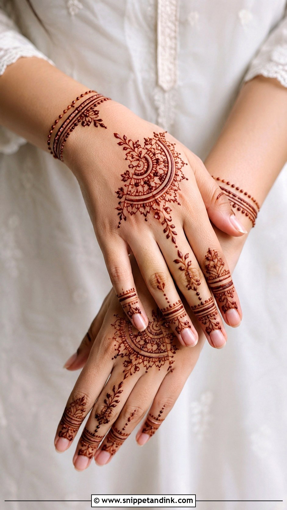 Modern Back Hand Mehndi Design - Snippet and Ink - 35 Back Hand Mehndi Design Ideas