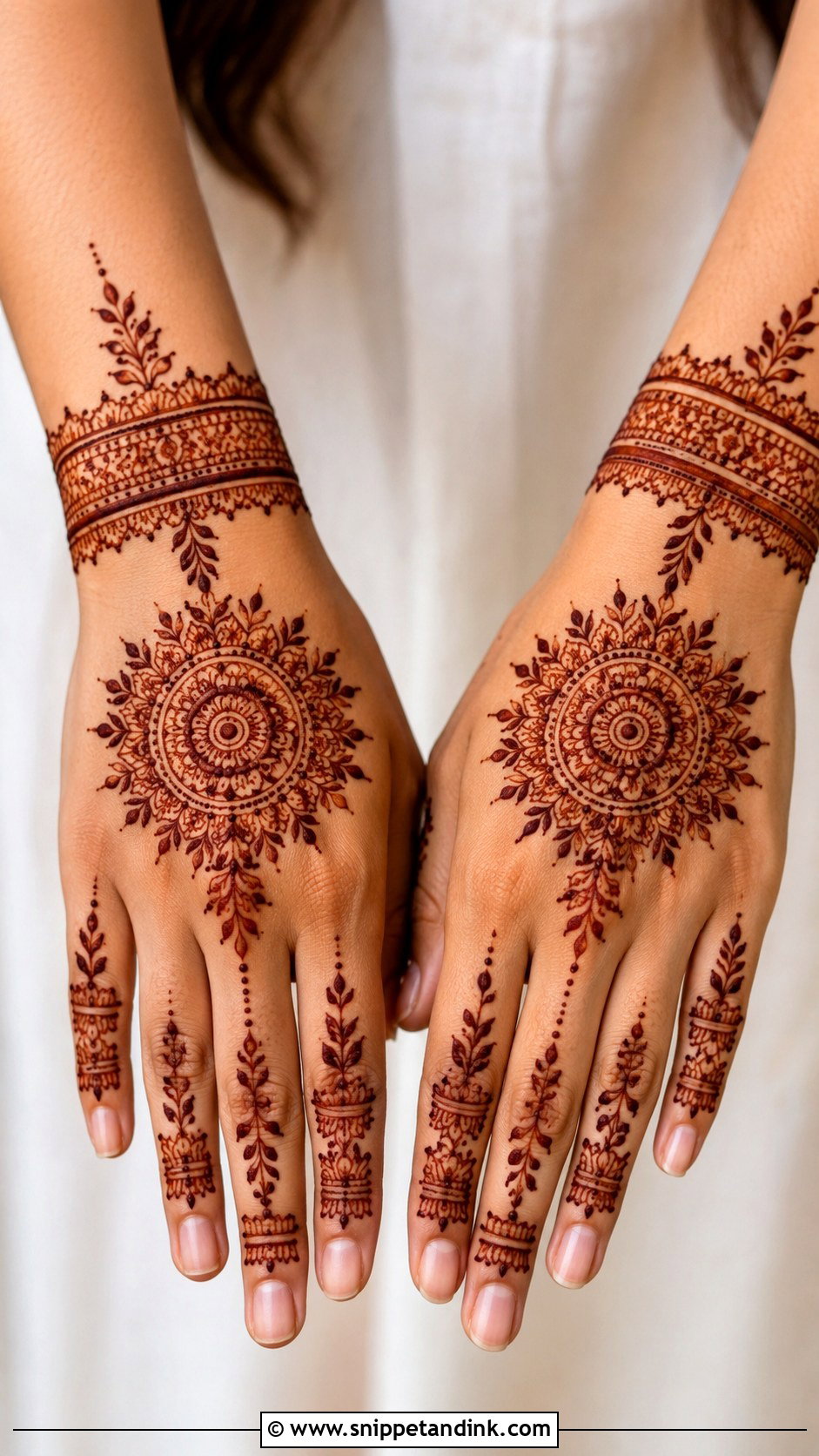 Modern Back Hand Mehndi Design - Snippet and Ink - 35 Modern Mehndi Designs