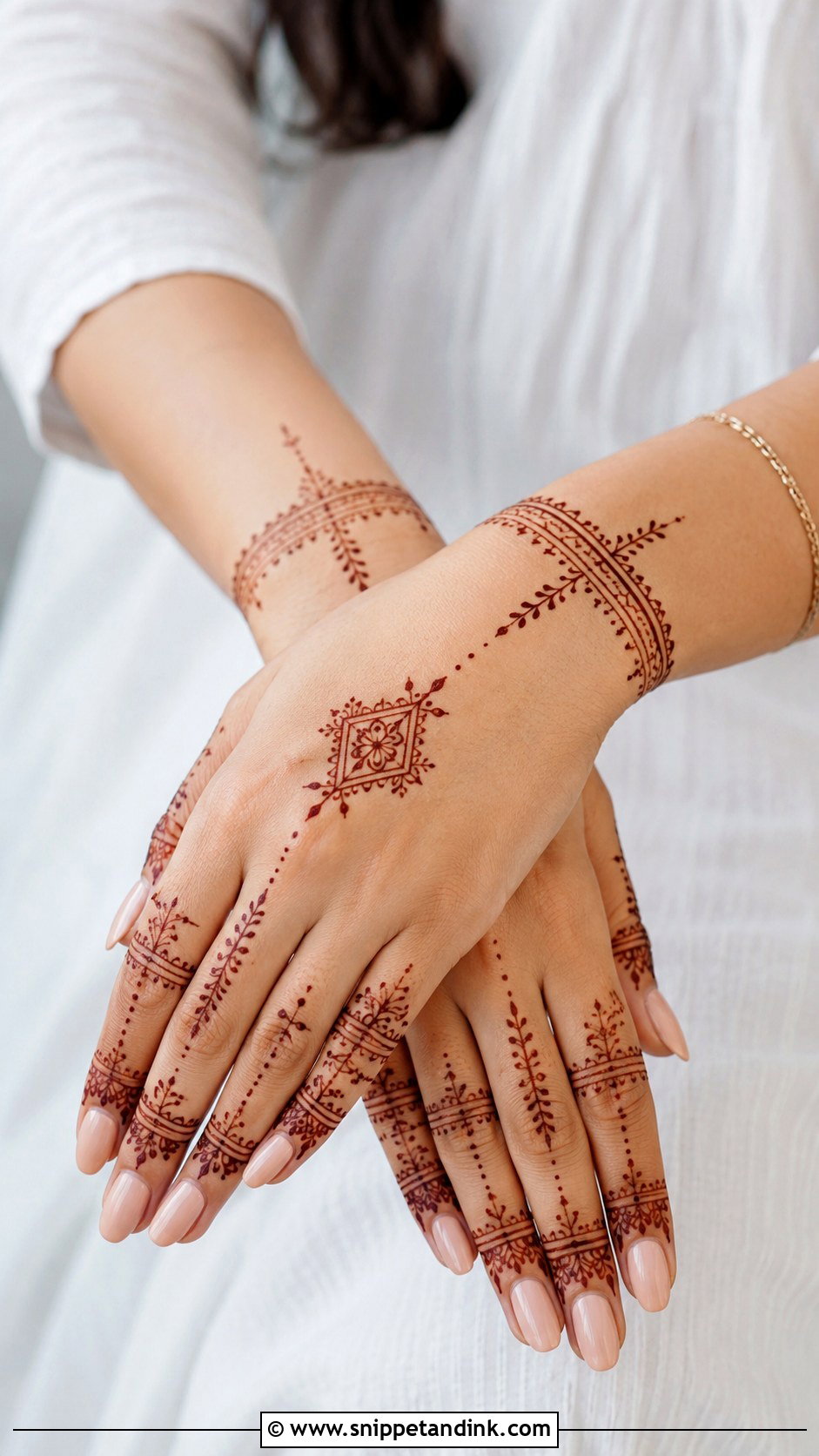Modern Back Hand Mehndi Design Simple - Snippet and Ink - 30 Simple Back Hand Mehndi Design Ideas
