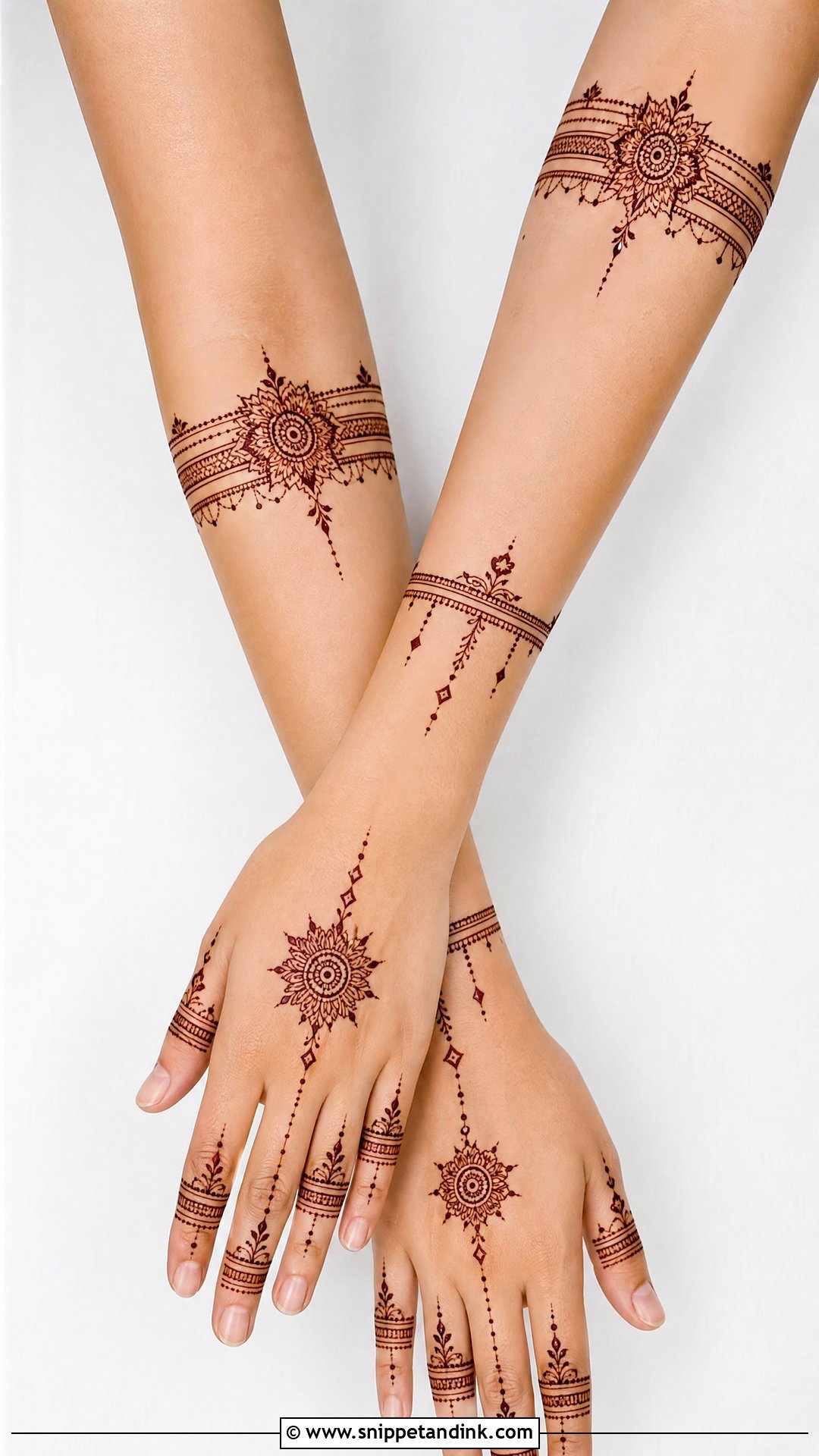 Modern Bajuband Mehndi Design - Snippet and Ink - 20 Bajuband Mehndi Design Ideas