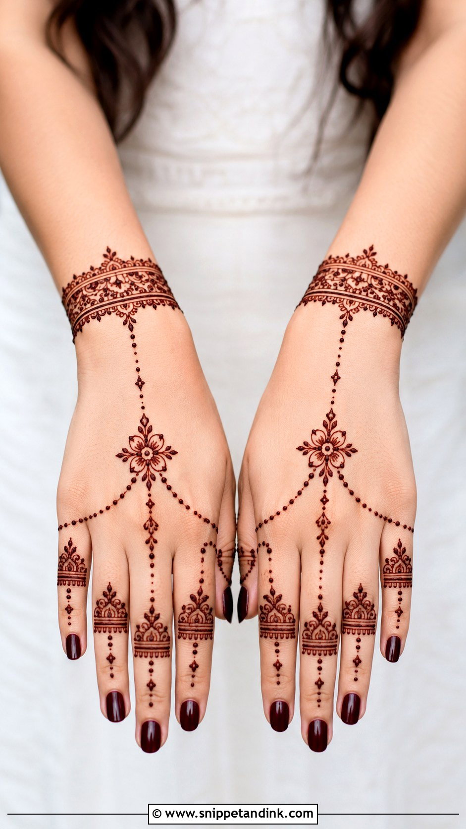 Modern Bracelet Mehndi Design - Snippet and Ink - 35 Modern Mehndi Designs