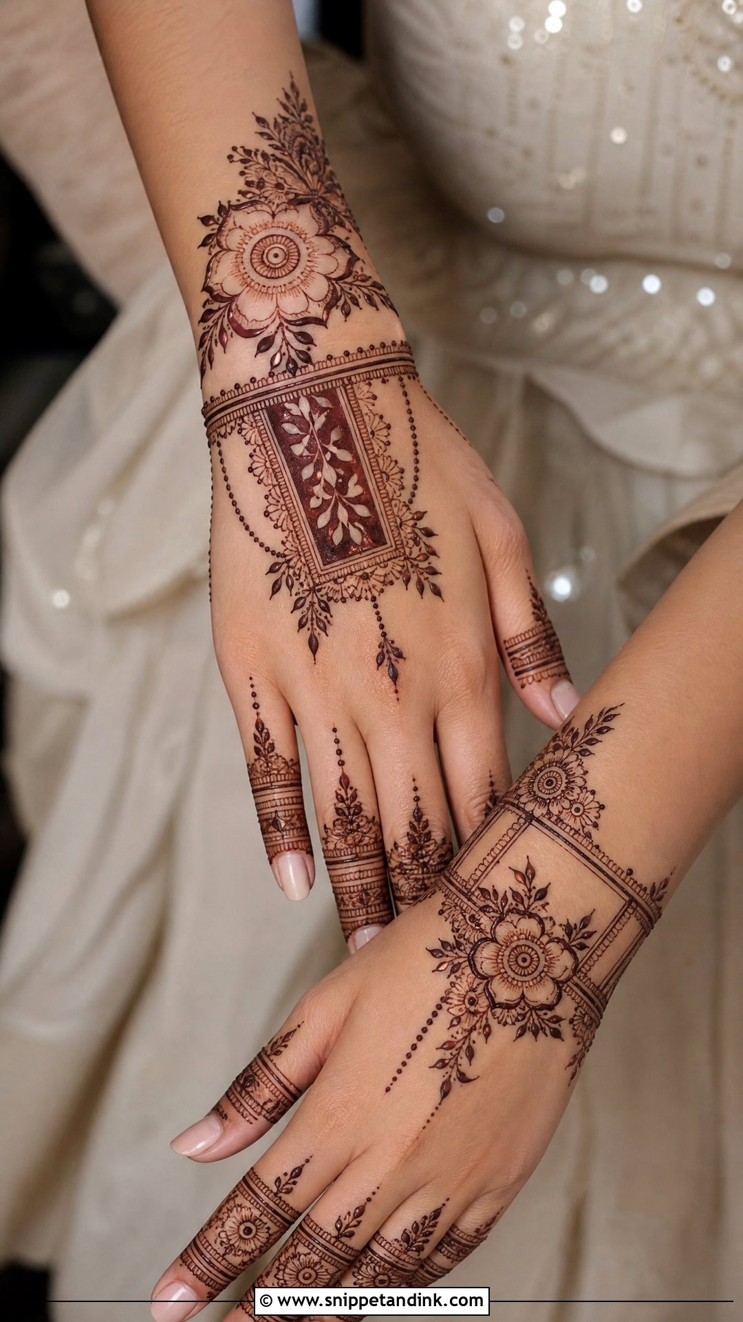 Modern Bridal Back Hand Mehndi Design - Snippet and Ink - 20 Latest Bridal Back Side Mehndi Design Ideas