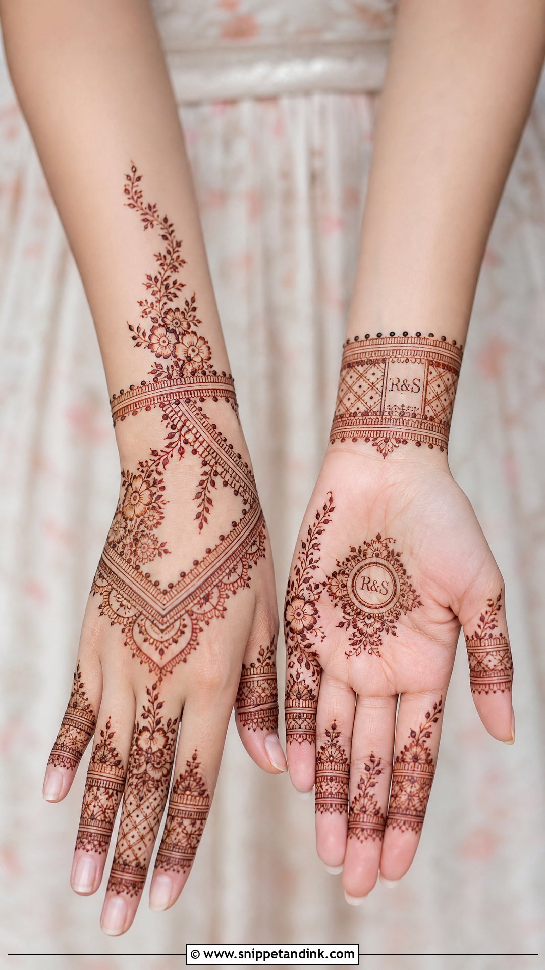 Modern Bridal Mehandi Design - Snippet and Ink - 30 Latest Bridal Mehandi Designs