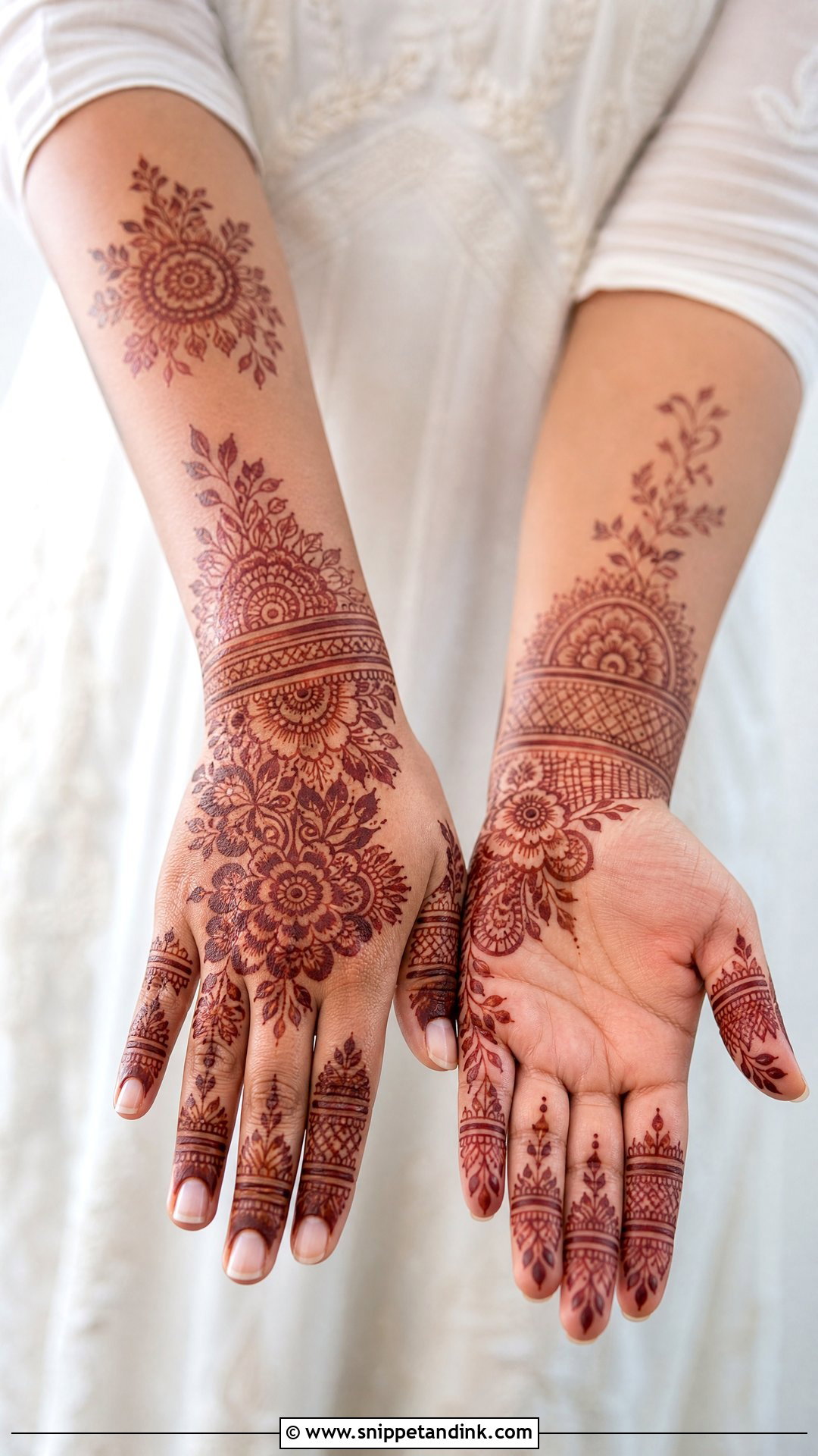 Modern Bridal Mehndi Design - Snippet and Ink - 20 Beautiful Bridal Mehndi Designs