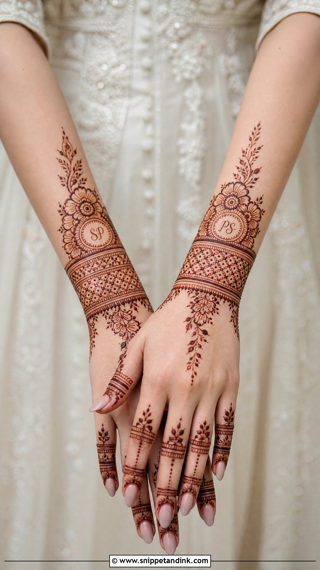 Modern Bridal Mehndi Design - Snippet and Ink - 20 Mehndi Design for Wedding Ideas