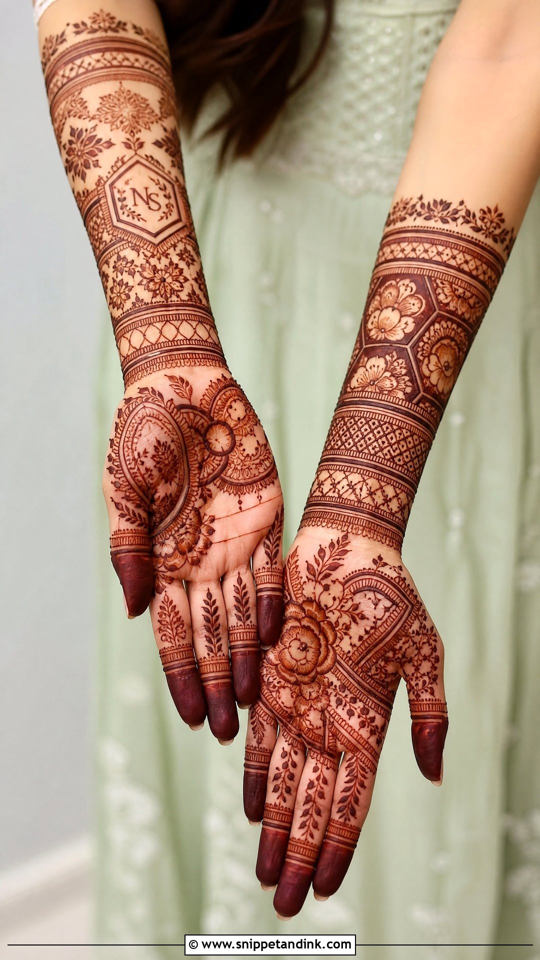 Modern Bridal Mehndi Design - Snippet and Ink - 25 Bridal Hand Mandhi Mehndi Design Ideas