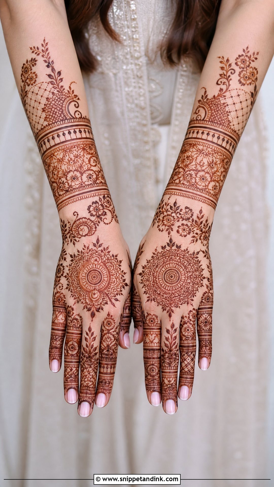Modern Bridal Mehndi Design - Snippet and Ink - 25 Bridal Mehndi Design 2025 Ideas