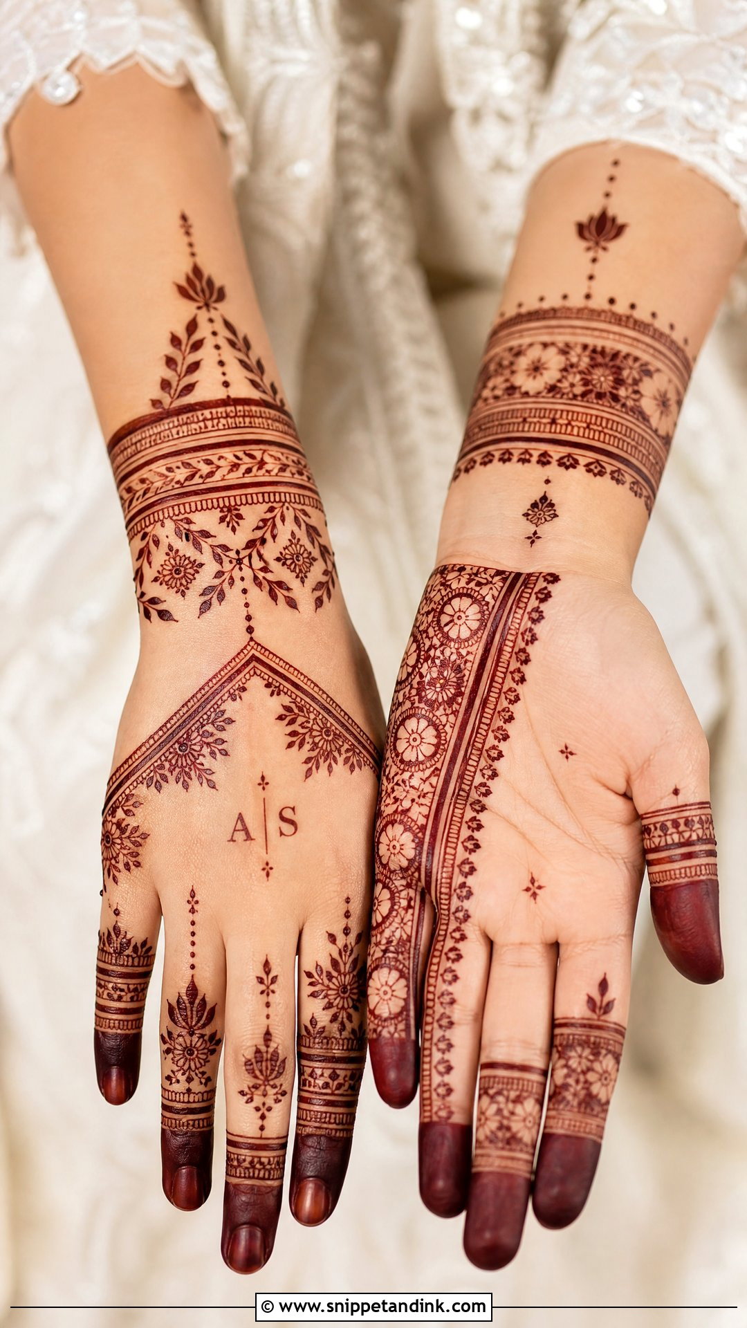 Modern Bridal Mehndi Design - Snippet and Ink - 20 Bridal Dulhan Mehndi Designs
