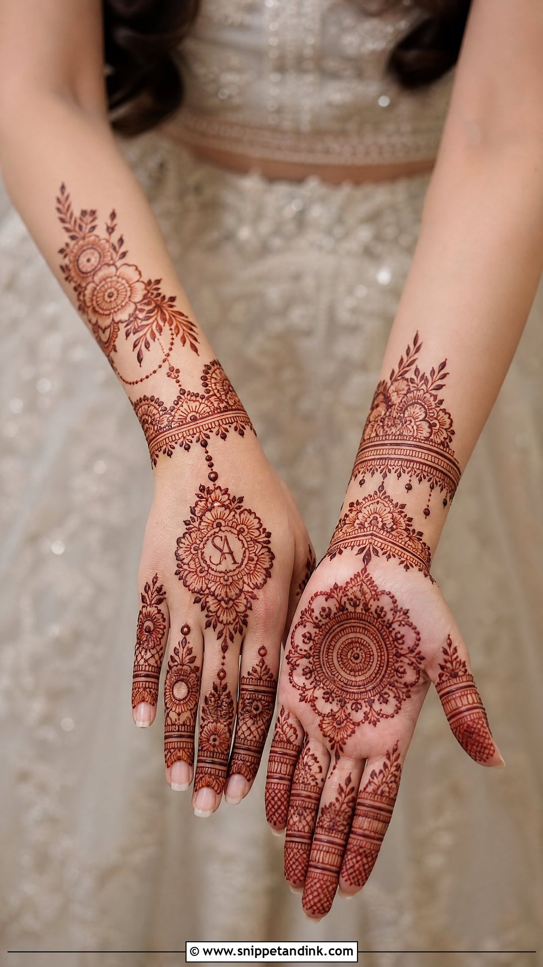Modern Bridal Mehndi Design - Snippet and Ink - 25 Bridal Mehndi Designs with Names