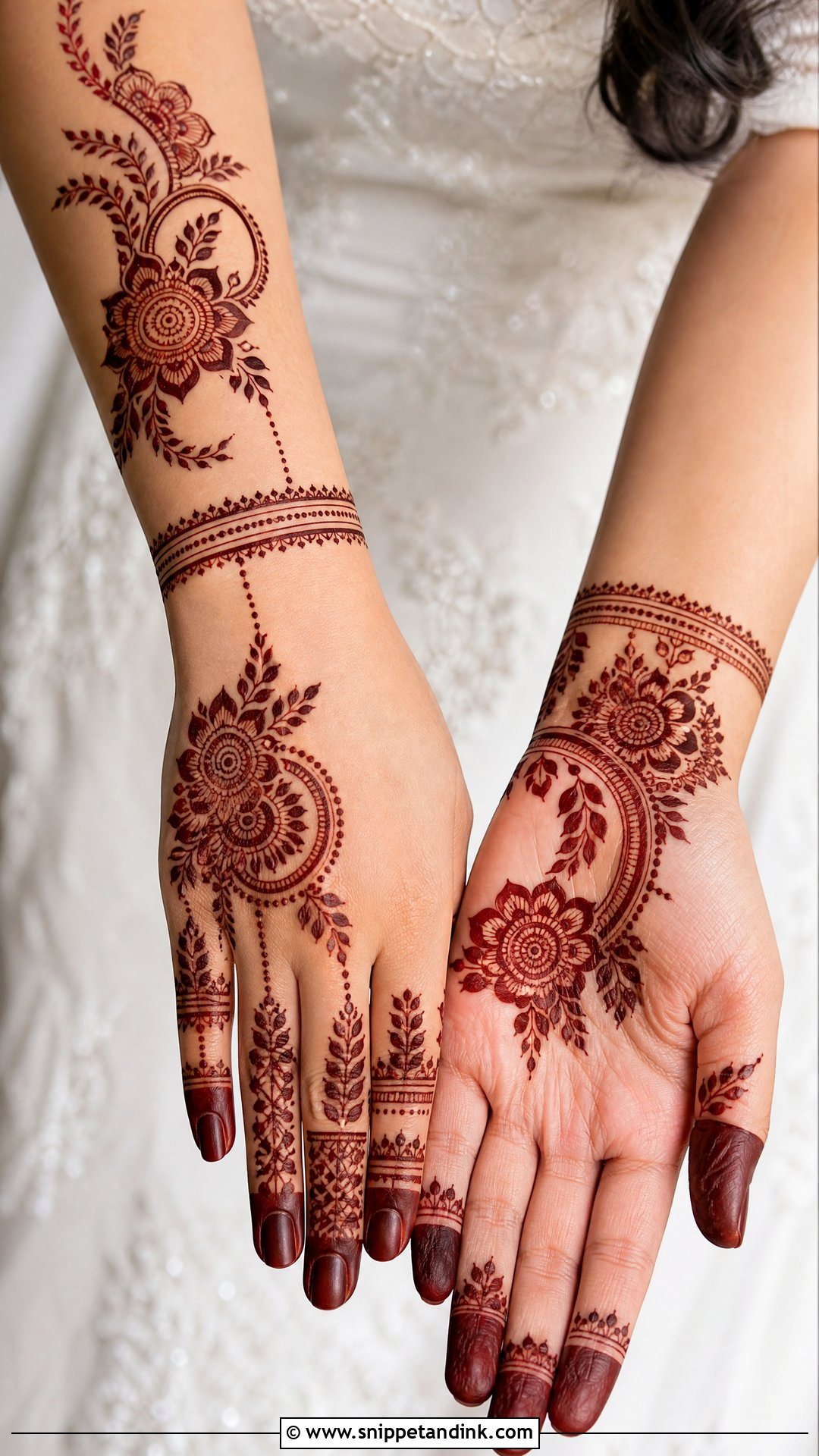 Modern Bridal Mehndi Design - Snippet and Ink - 30 Mehndi Designs for Bride