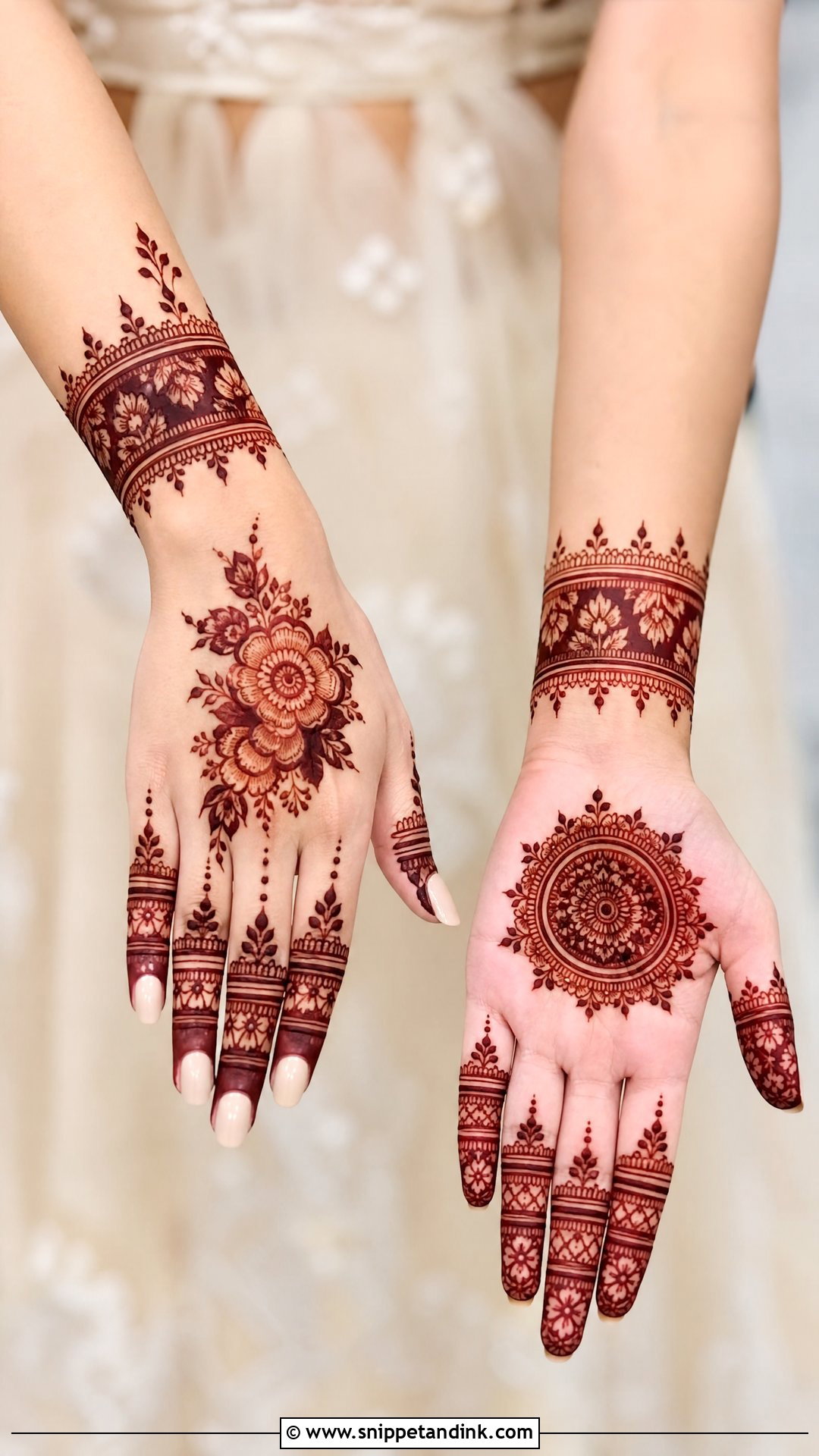 Modern Bridal Mehndi Design - Snippet and Ink - 30 Unique Bridal Mehndi Designs 2025