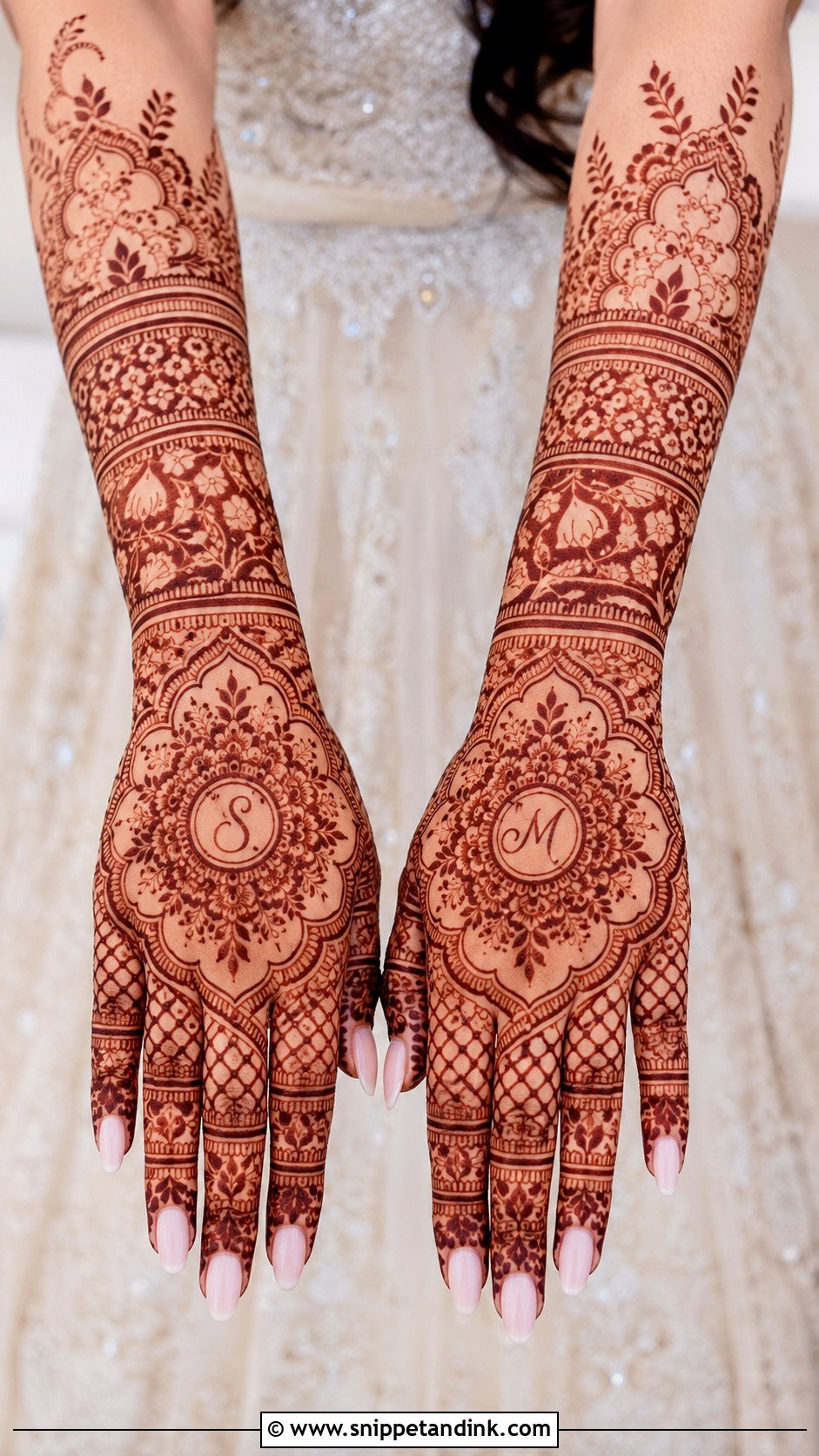 Modern Bridal Mehndi Design - Snippet and Ink - 35 Bridal Mehndi Designs