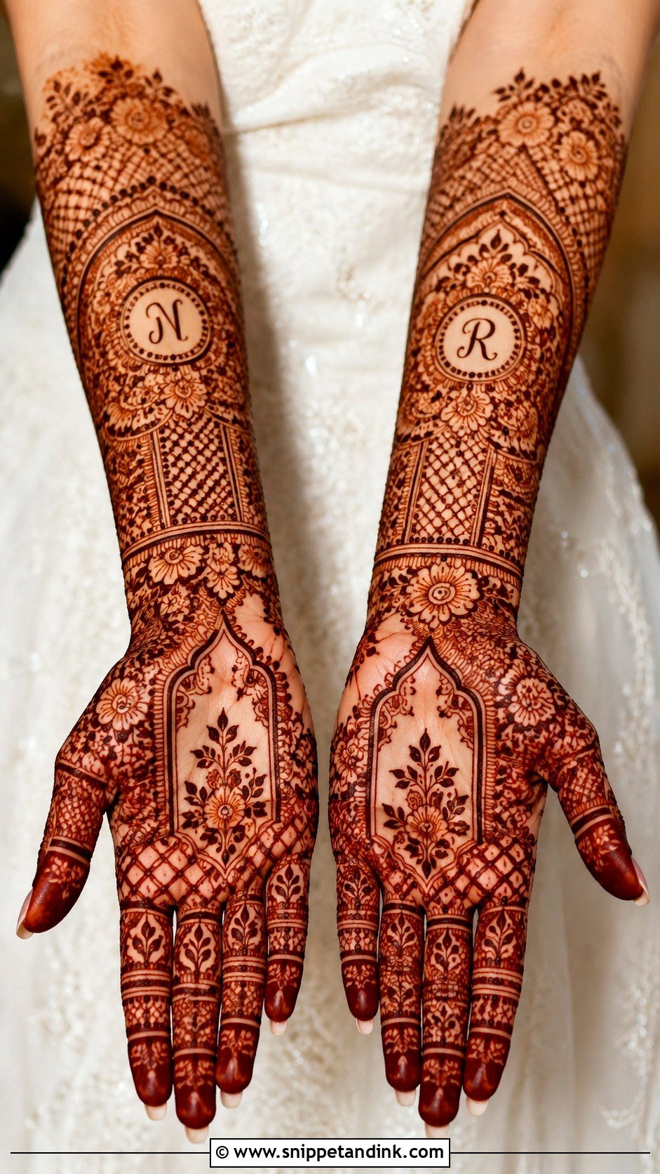 Modern Bridal Mehndi Design - Snippet and Ink - 35 Mehndi Art Designs