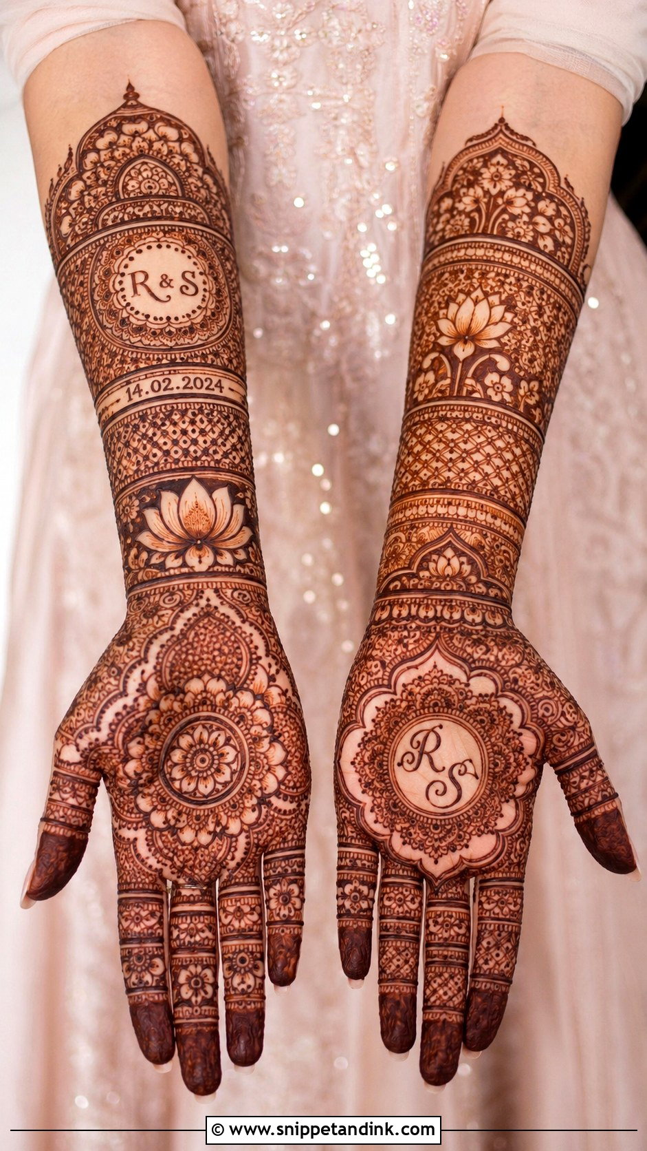 Modern Bridal Mehndi Design - Snippet and Ink - 35 Modern Mehndi Designs