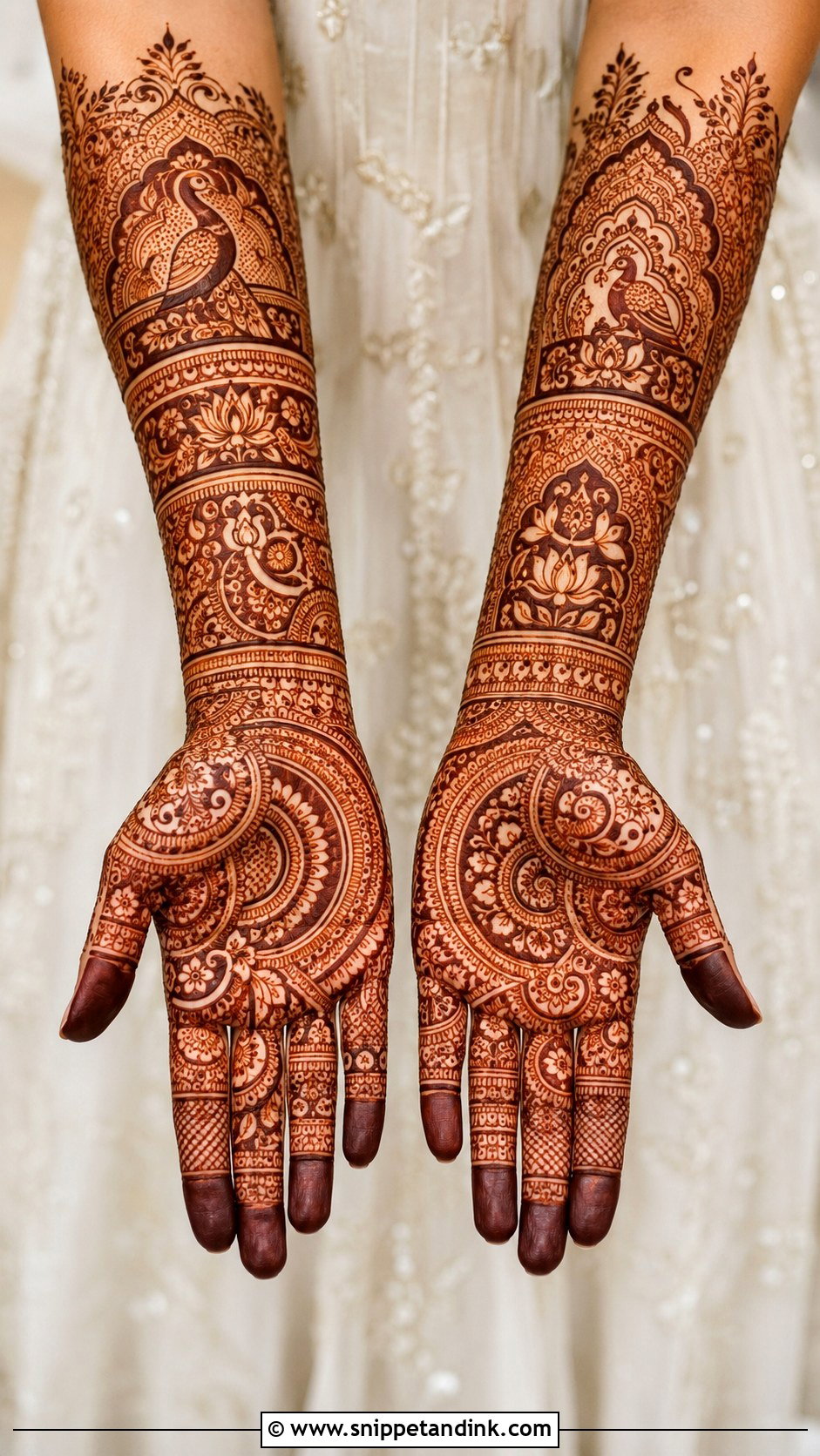 Modern Bridal Mehndi Design - Snippet and Ink - 35 Unique Bridal Mehndi Designs