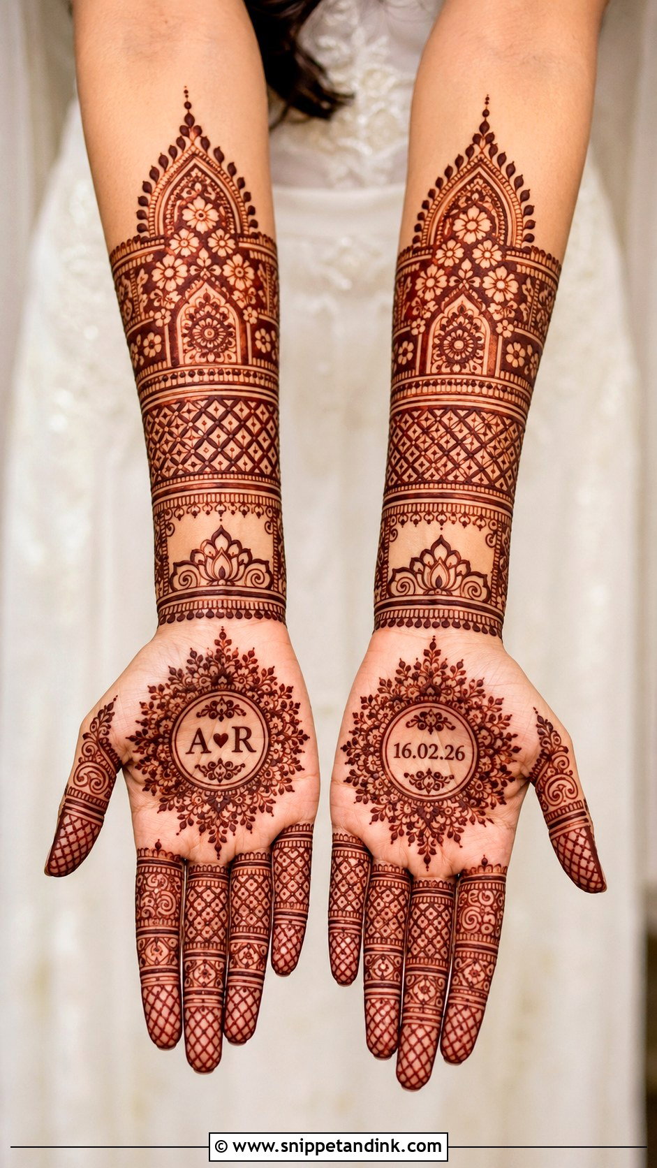 Modern Bridal Mehndi Design - Snippet and Ink - 35 Wedding Mehndi Designs