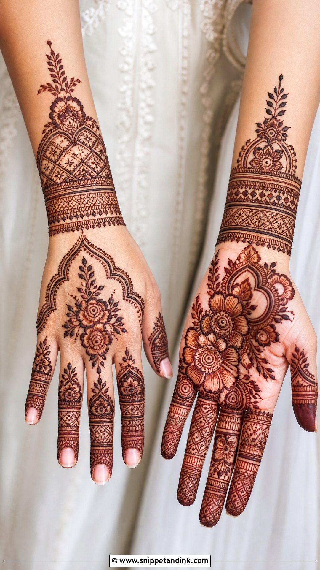 Modern Bridal Mehndi Design - Snippet and Ink - 20 Bridal Mehndi Designs for Hands