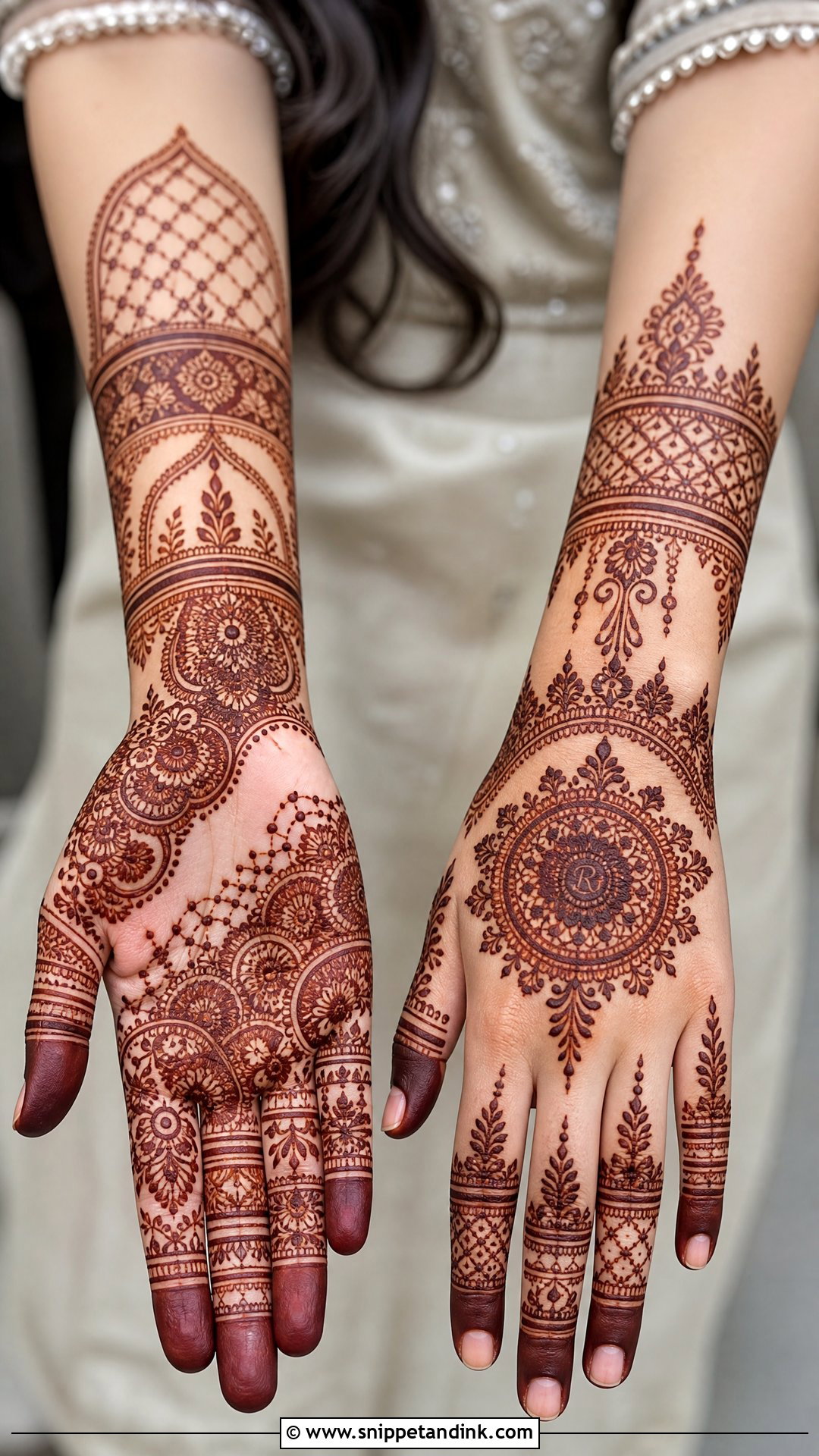 Modern Bridal Mehndi Design - Snippet and Ink - 20 Aesthetic Bridal Mehndi Designs