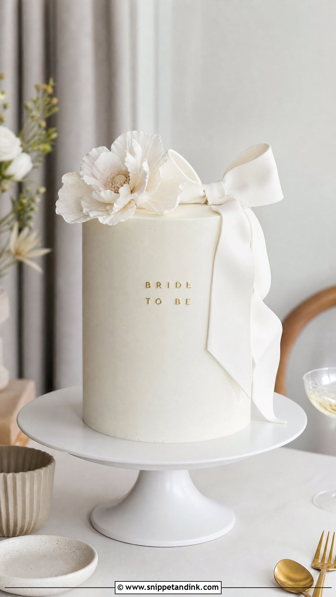 Modern Bride Cake - Snippet and Ink - 25 Bride Cake Ideas