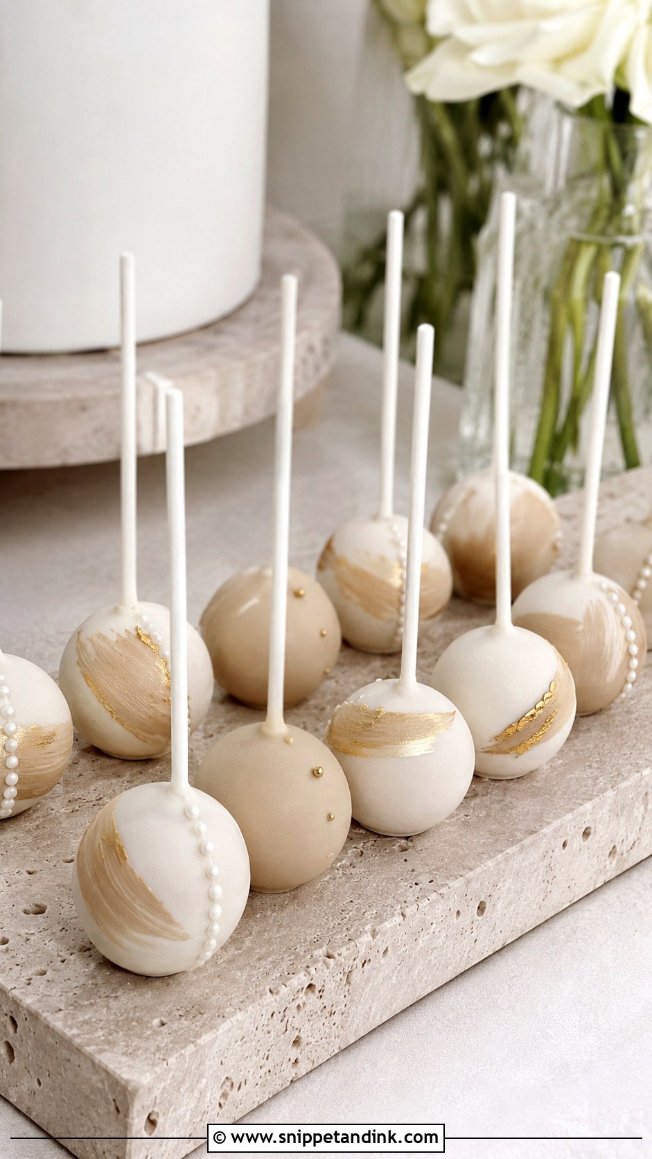 Modern Bride Cake Pops - Snippet and Ink - 35 Bride Cake Pops