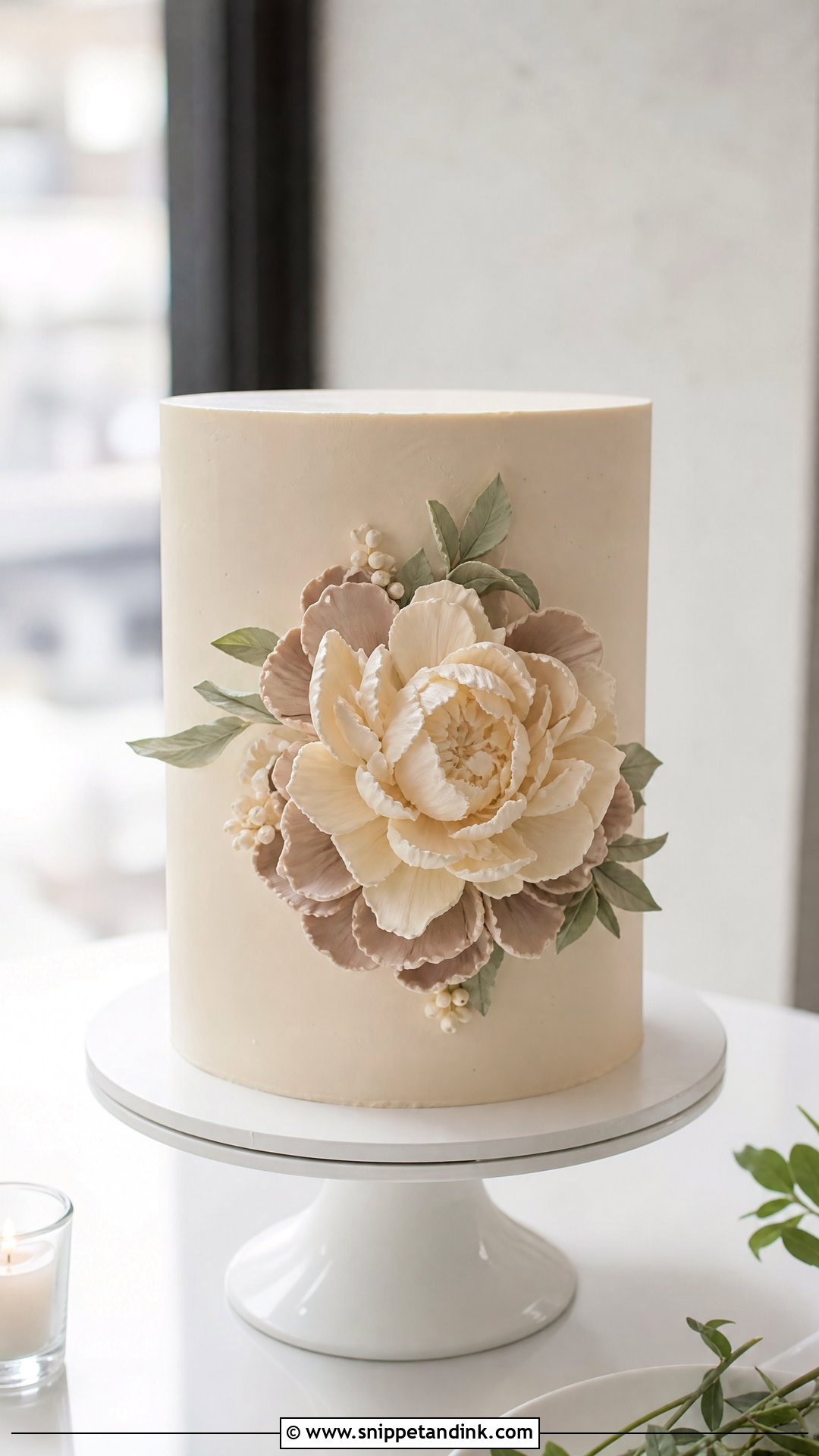 Modern Buttercream Flower Wedding Cake - Snippet and Ink - 25 Buttercream Flower Cake Ideas for Wedding