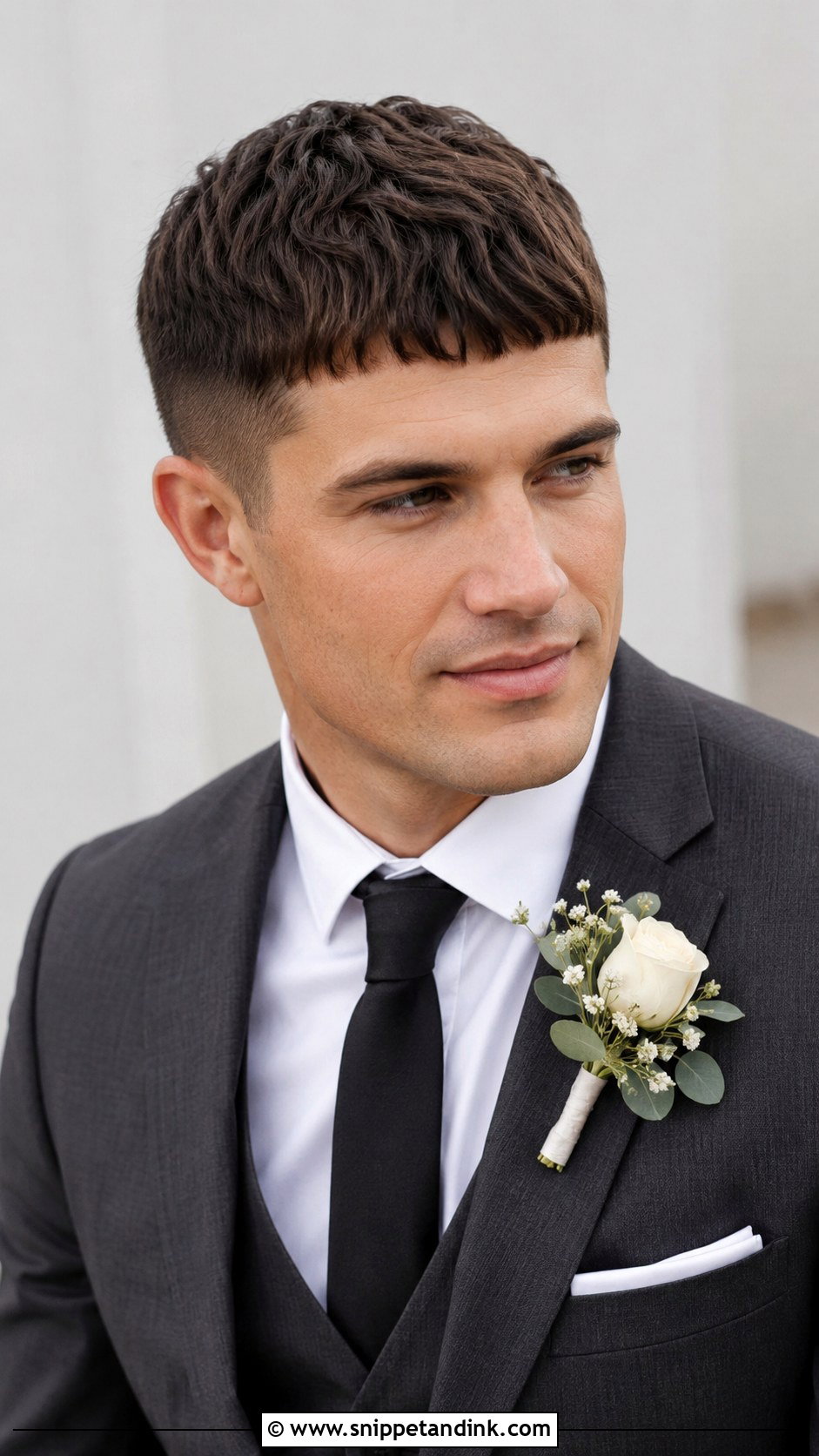 Modern Caesar Cut - Snippet and Ink - 25 Groom Haircut Ideas