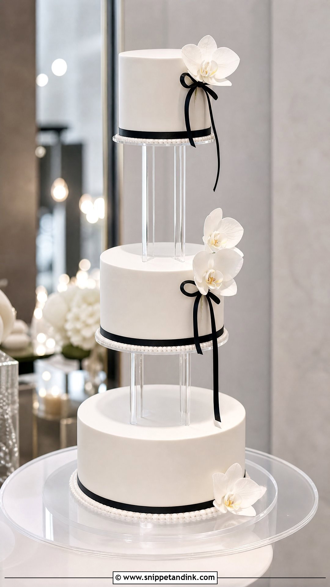 Modern Carousel Wedding Cake - Snippet and Ink - 30 Carousel Cake Ideas for Wedding