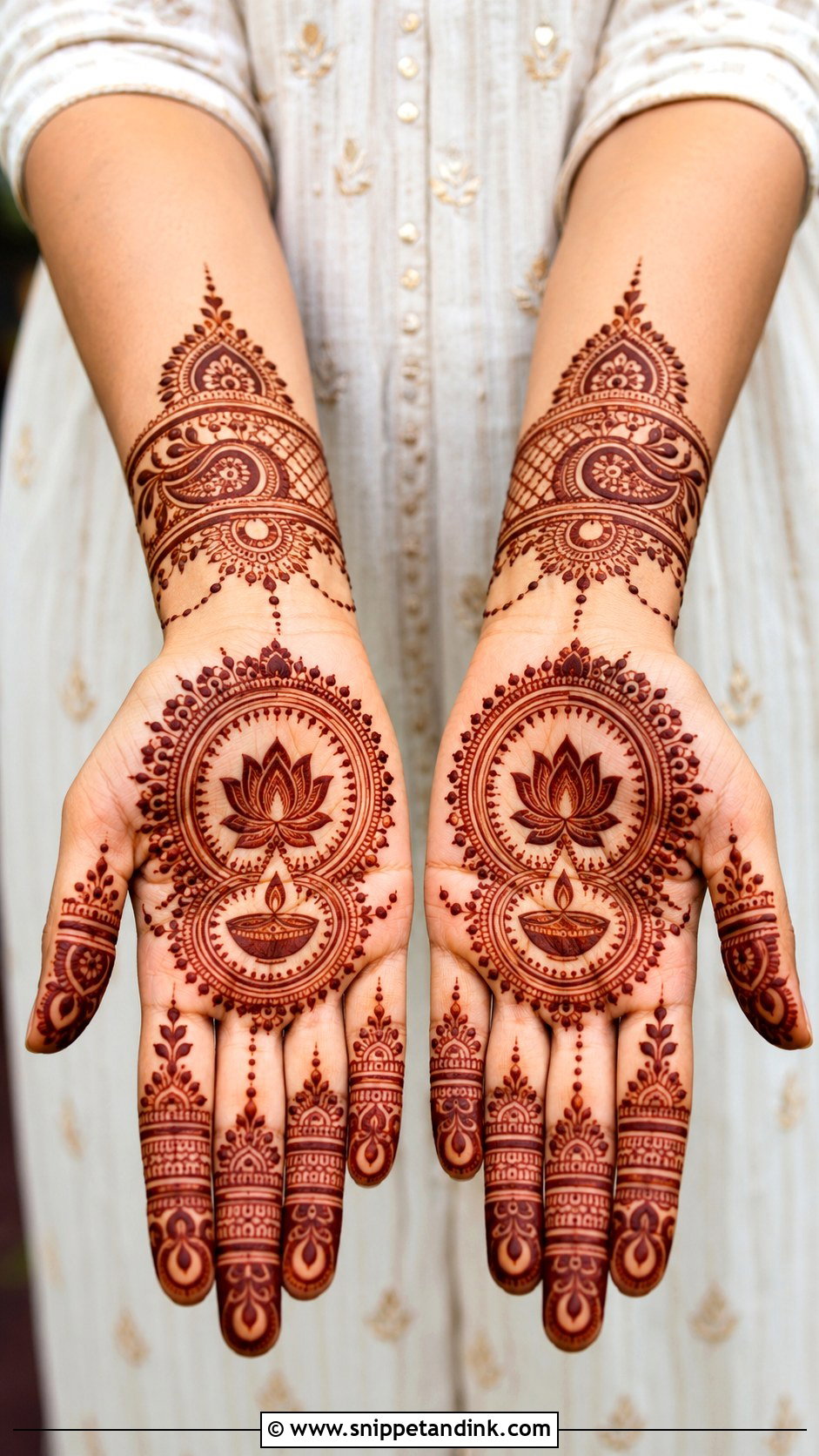 Modern Diwali Mehndi Design - Snippet and Ink - 35 Modern Mehndi Designs