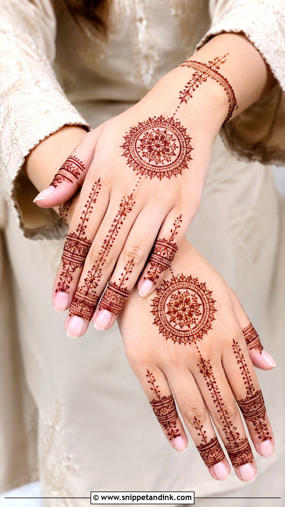 Modern Eid Mehndi Design - Snippet and Ink - 35 Mehndi Designs for Eid